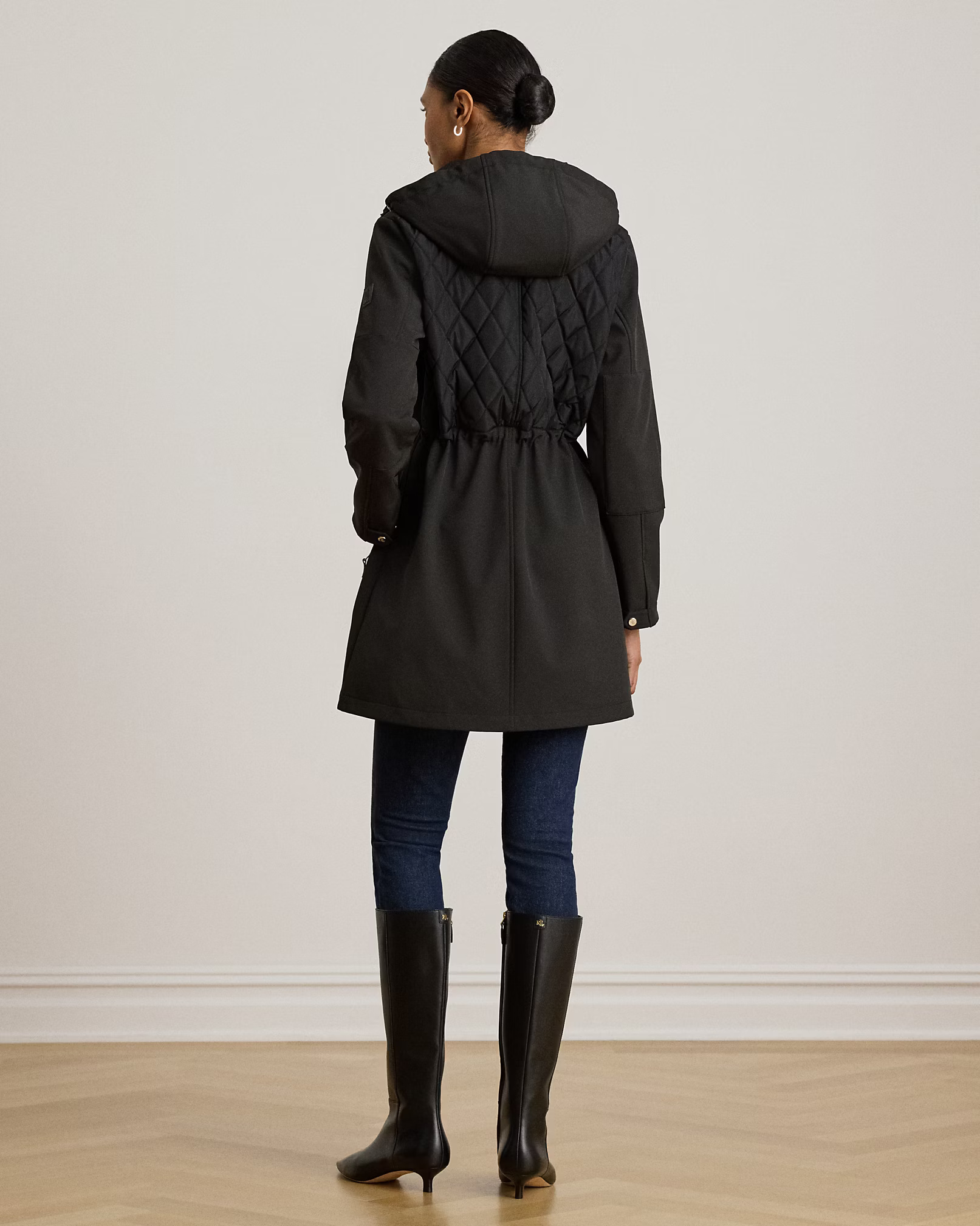LAUREN RALPH LAUREN - Hooded Diamond-Quilted Mockneck Jacket