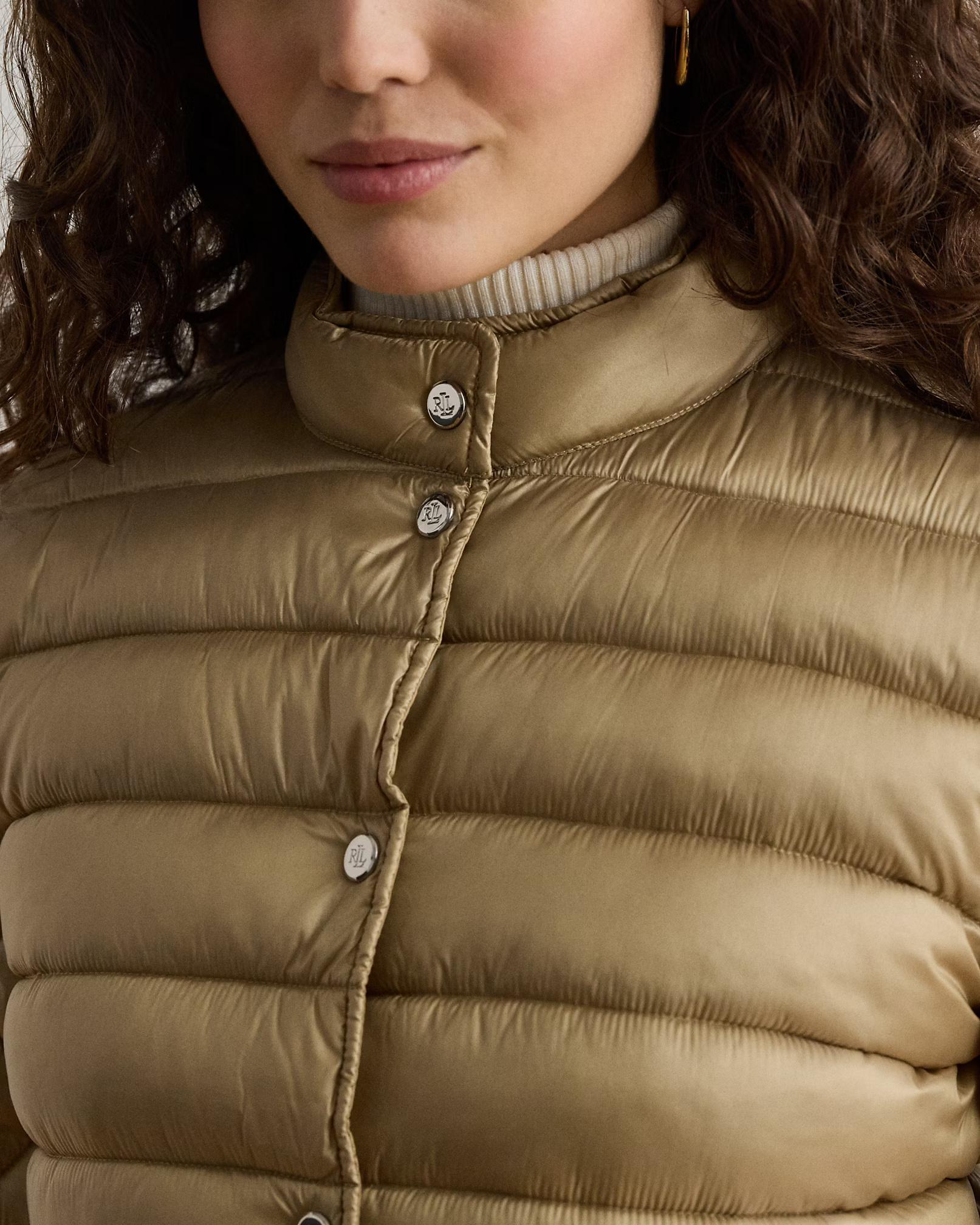 LAUREN RALPH LAUREN - Quilted Mockneck Puffer Jacket