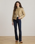Quilted Mockneck Puffer Jacket