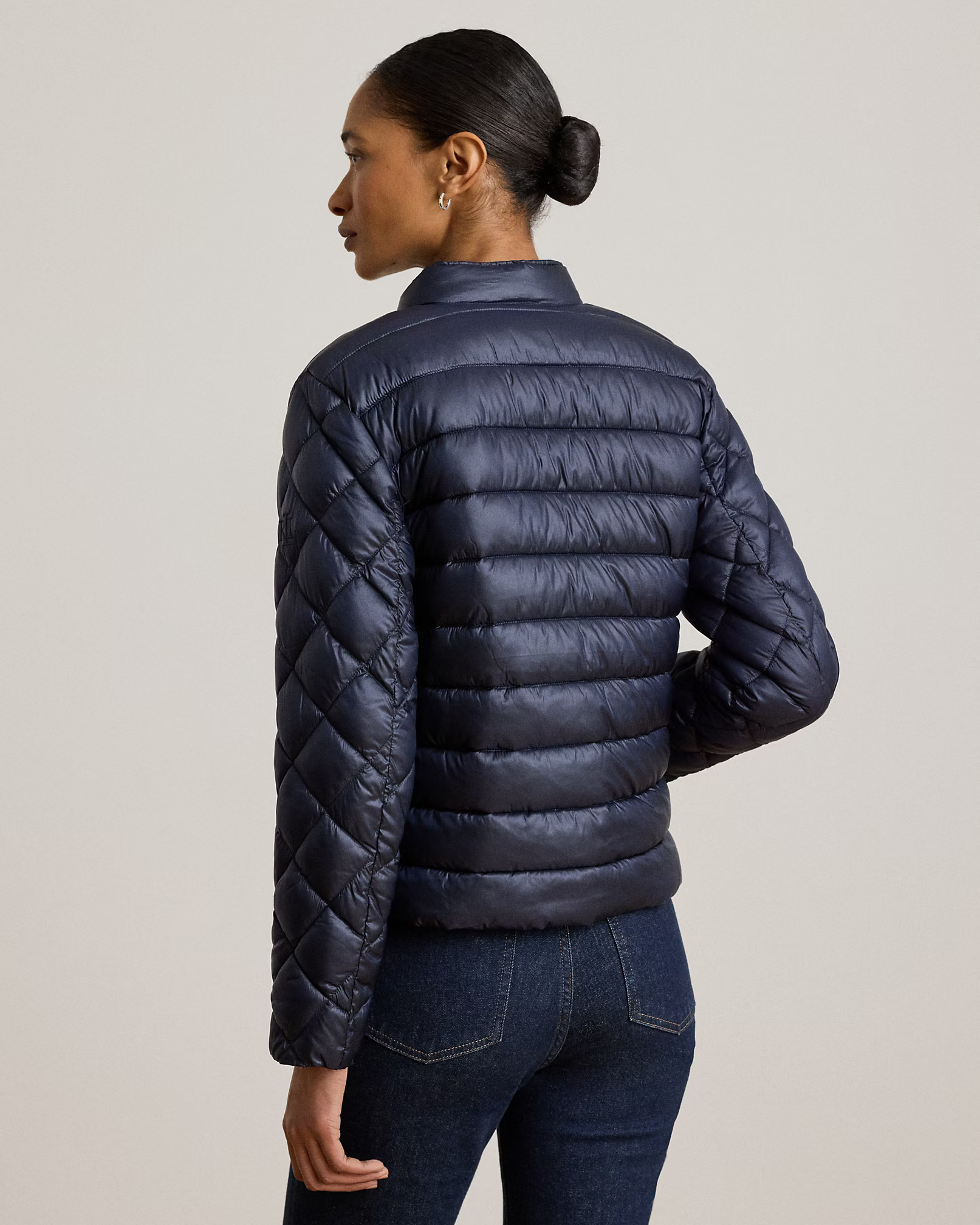 LAUREN RALPH LAUREN - Metallic Soft Puffer Jacket