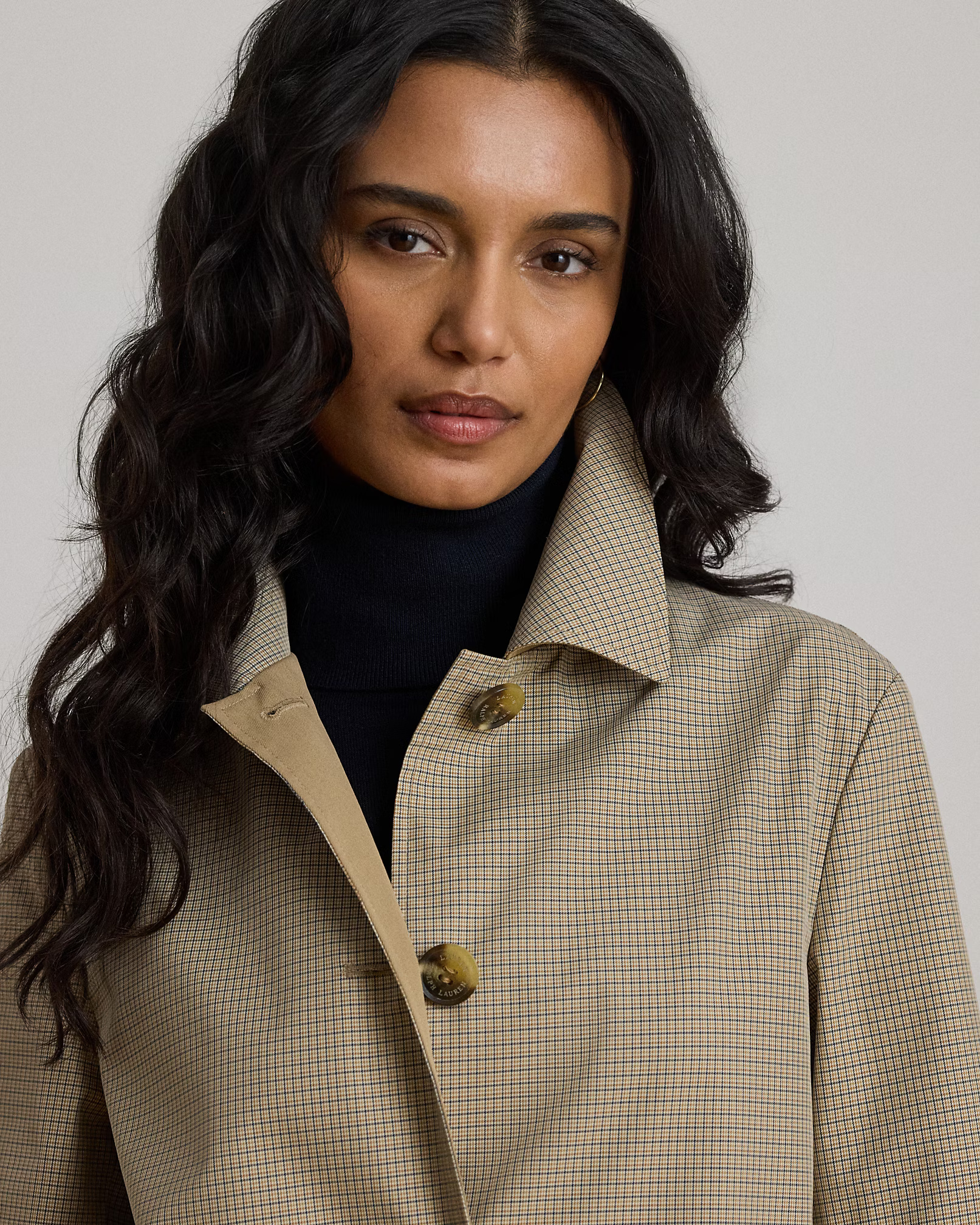 LAUREN RALPH LAUREN - Checked Reversible Balmacaan Coat