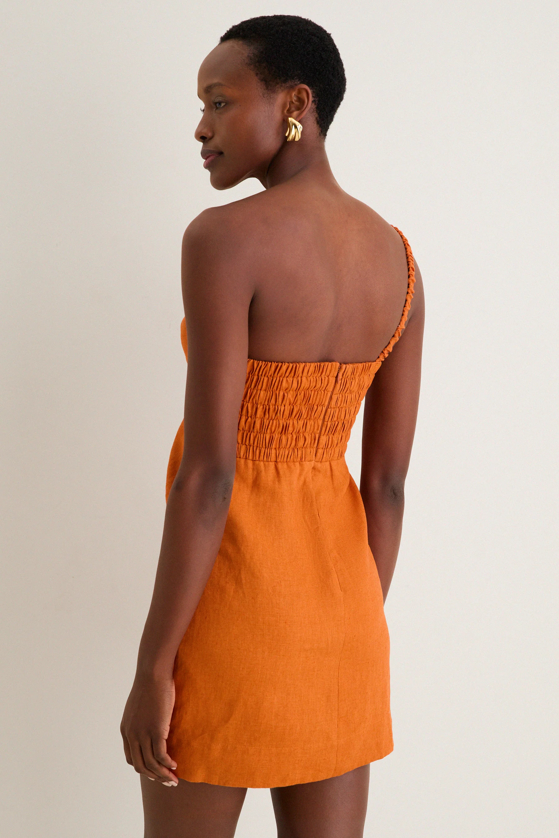 FARM RIO - Orange Flower Mini Dress