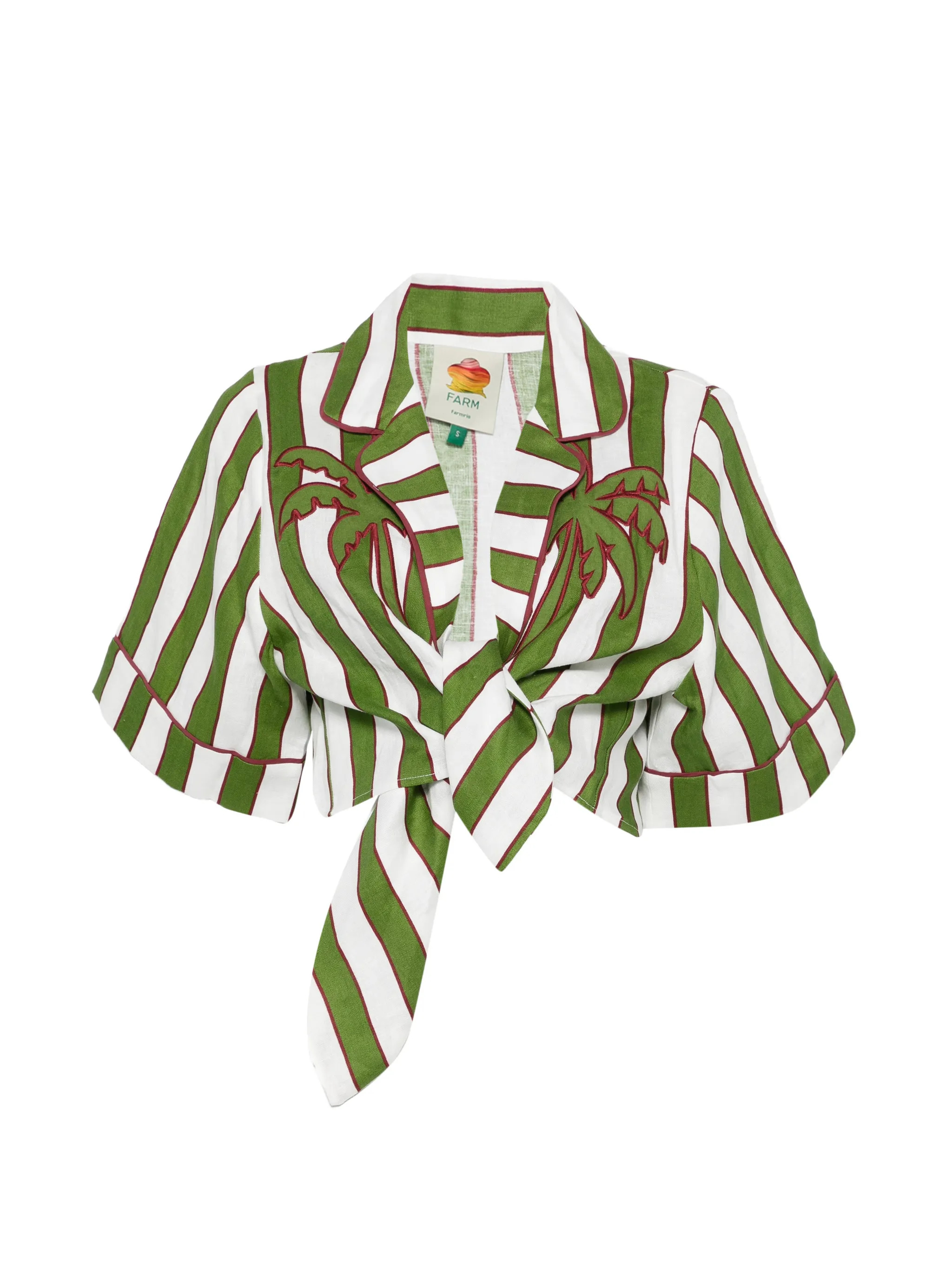 FARM RIO - Spring Striped Crop Top