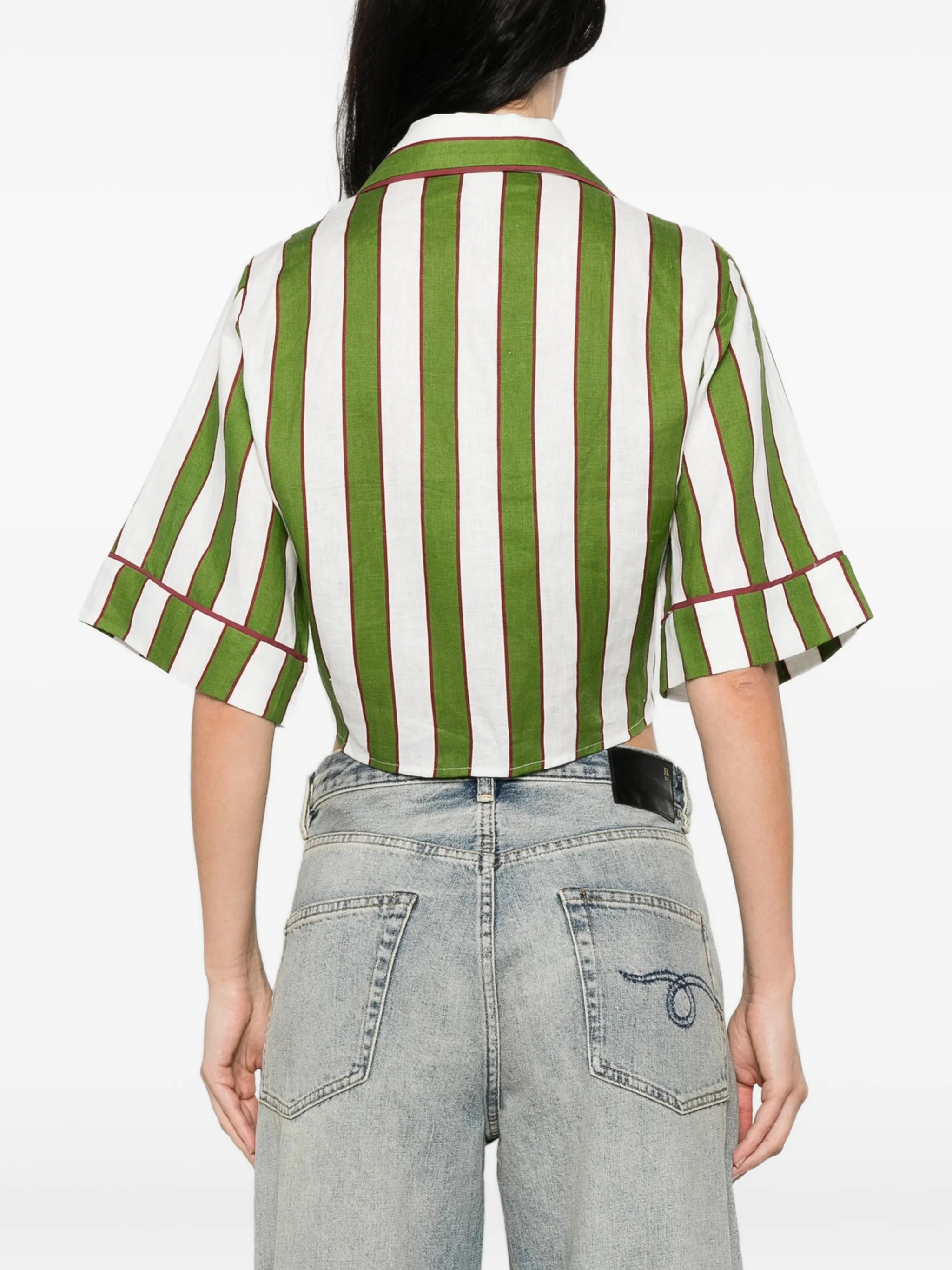 FARM RIO - Spring Striped Crop Top