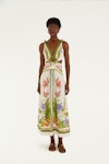 Tropical Scarf Maxi Dress