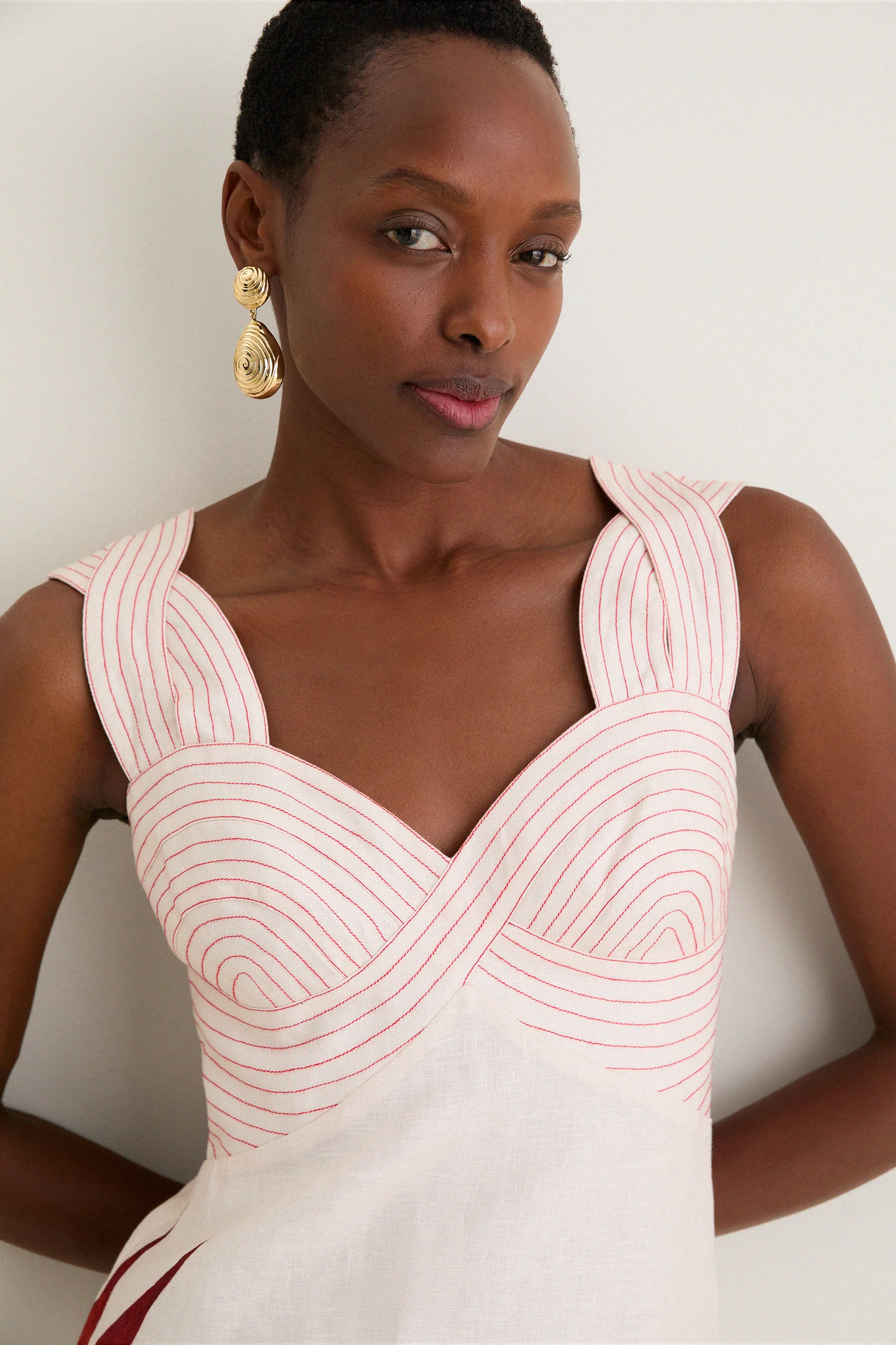 FARM RIO - Strelitzia Sand Midi Dress