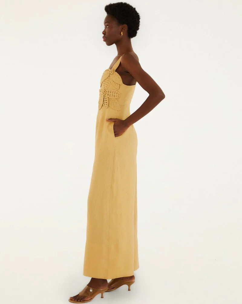 FARM RIO - Flowered Linen Jumpsuit