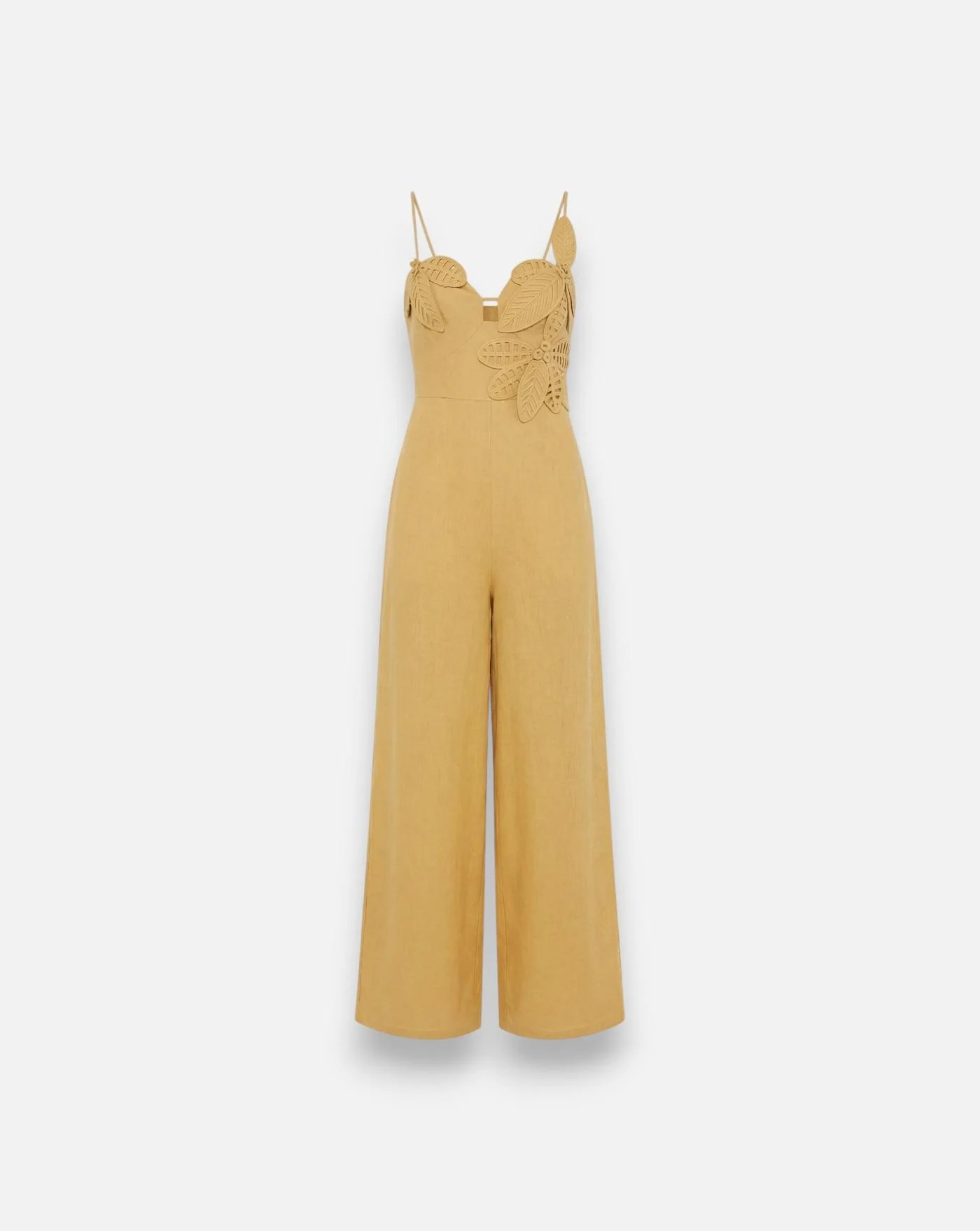 FARM RIO - Flowered Linen Jumpsuit