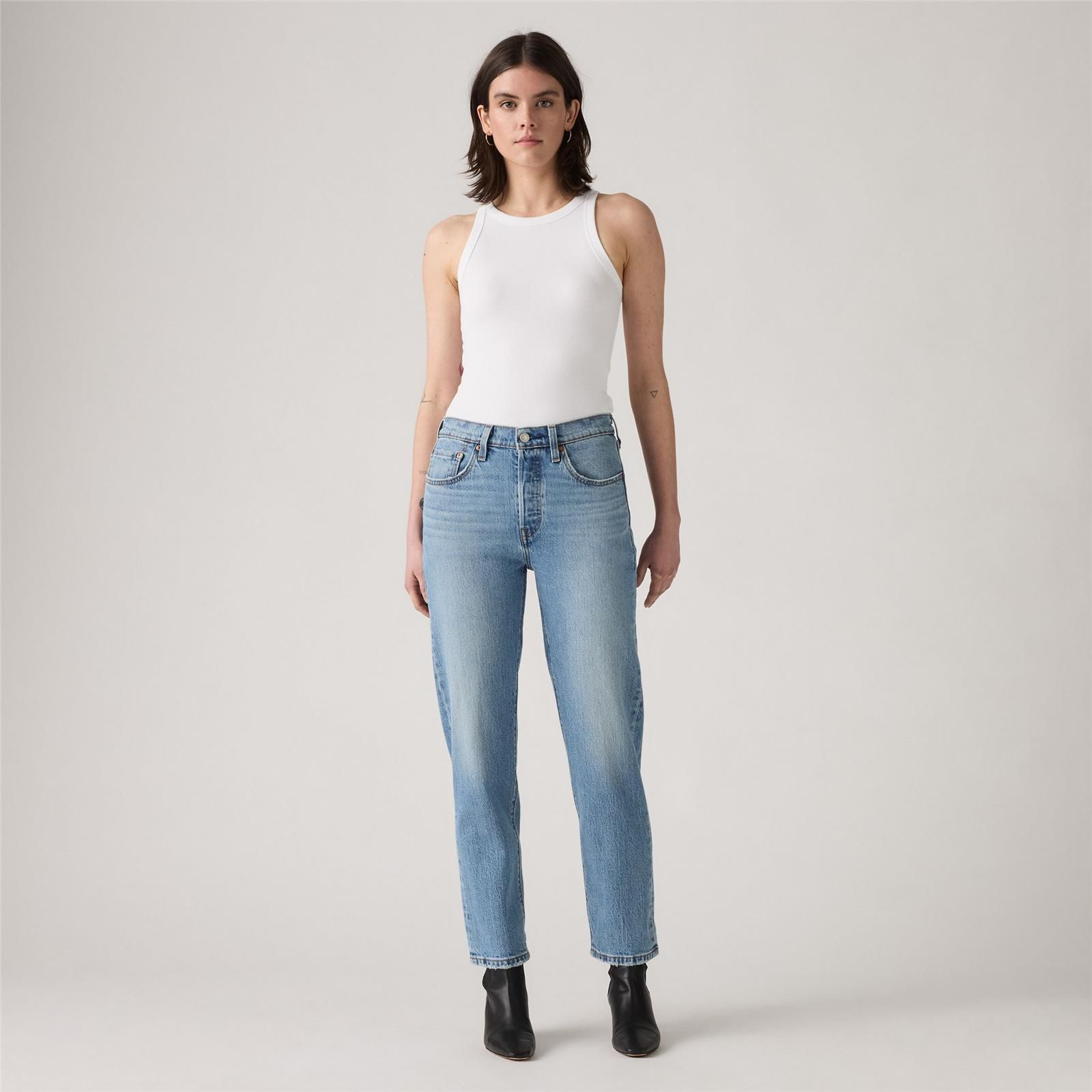 LEVI'S - Crop Med Indigo-Worn IN