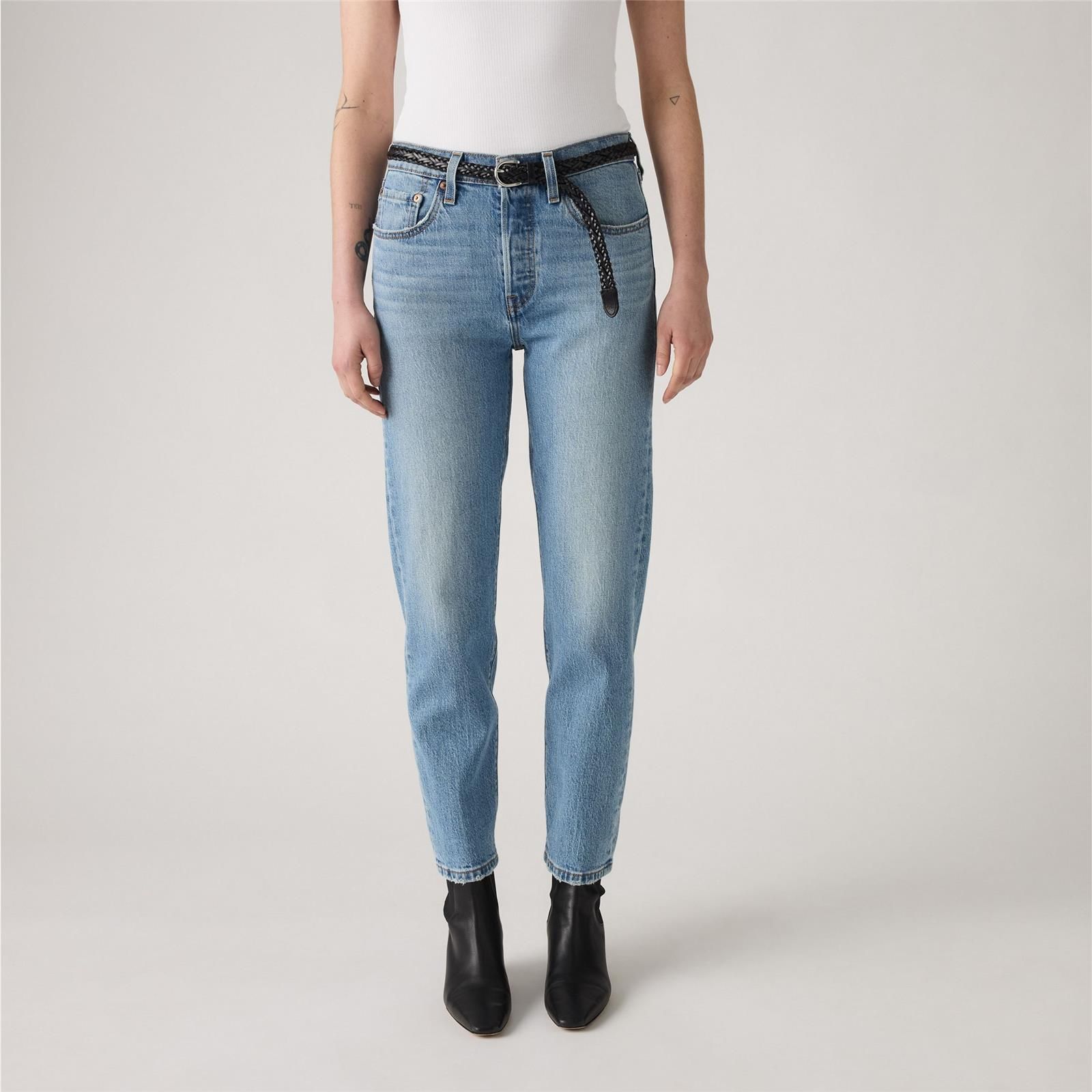LEVI'S - Crop Med Indigo-Worn IN