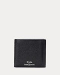 Pebbled Leather Billfold Coin Wallet