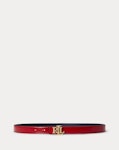 Logo Reversible Patent Skinny Belt