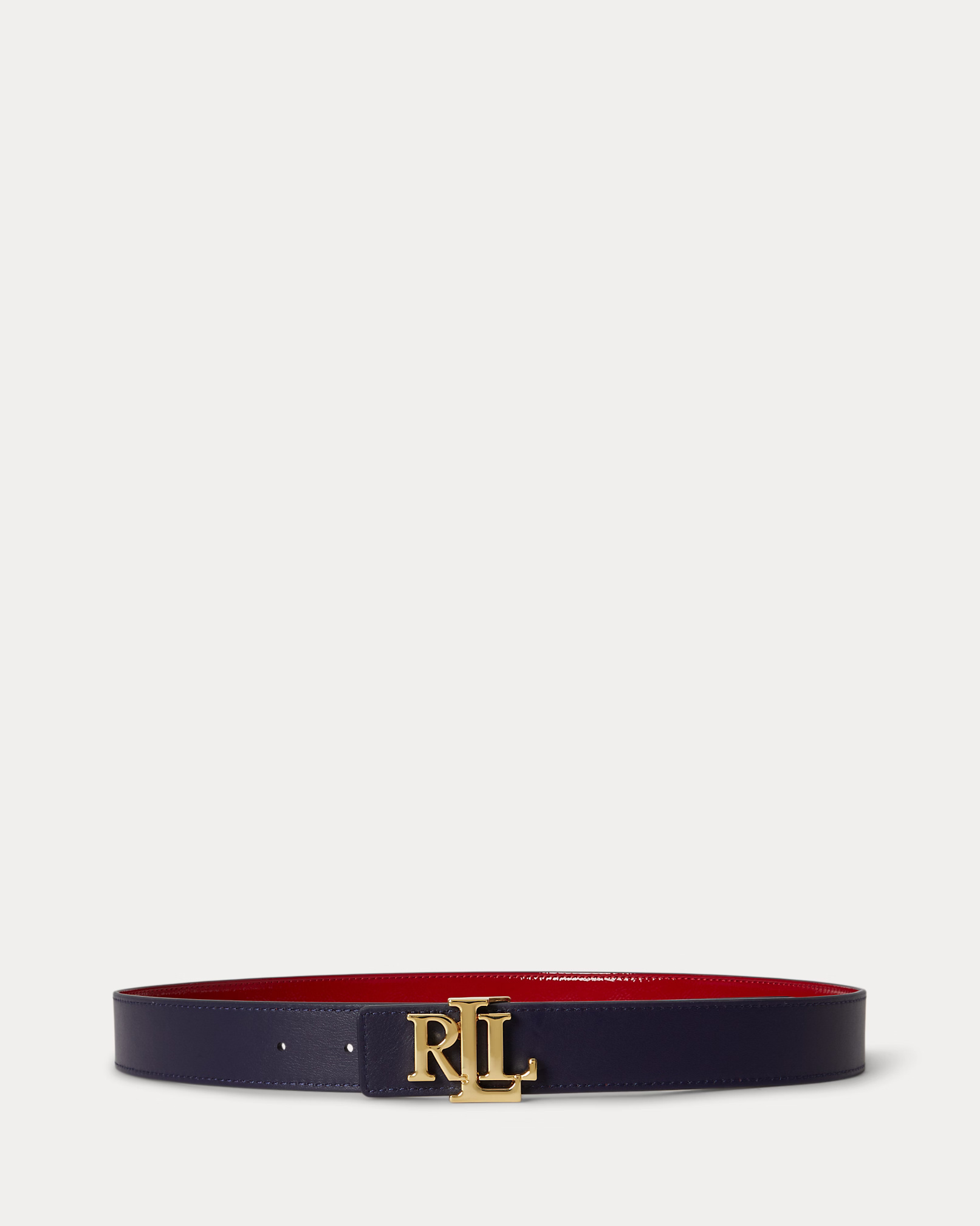 LAUREN RALPH LAUREN - Reversible Patent Leather Logo Belt