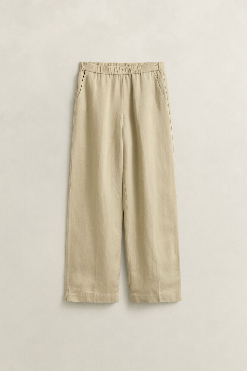 GANT - Linen Wide Leg Trousers