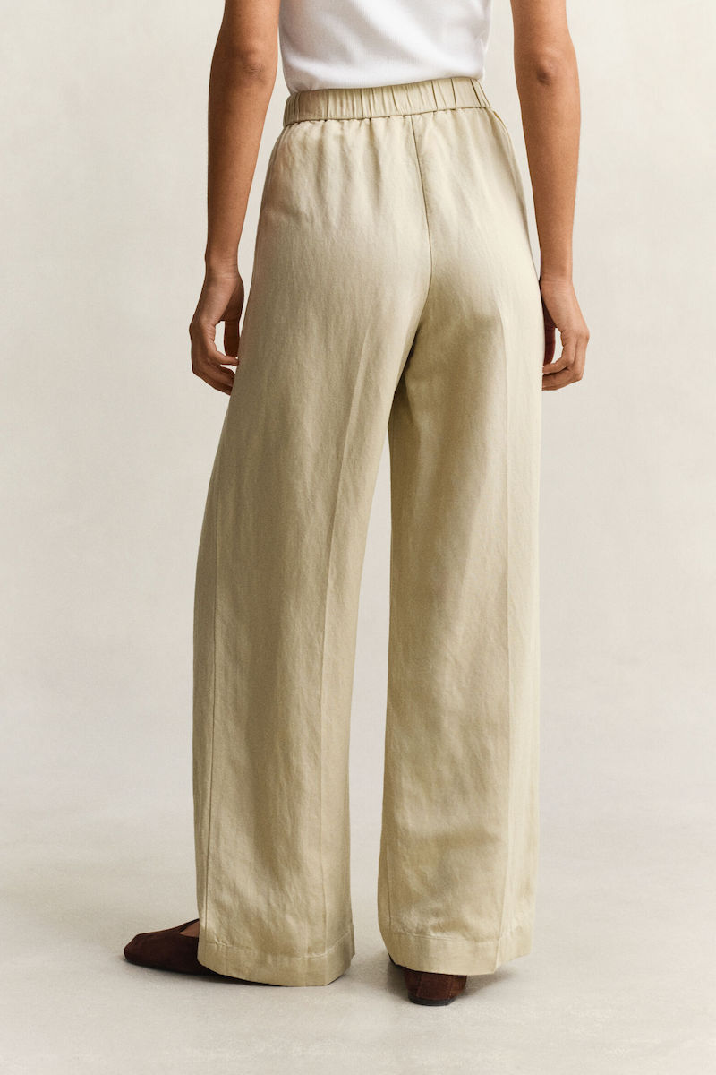 GANT - Linen Wide Leg Trousers