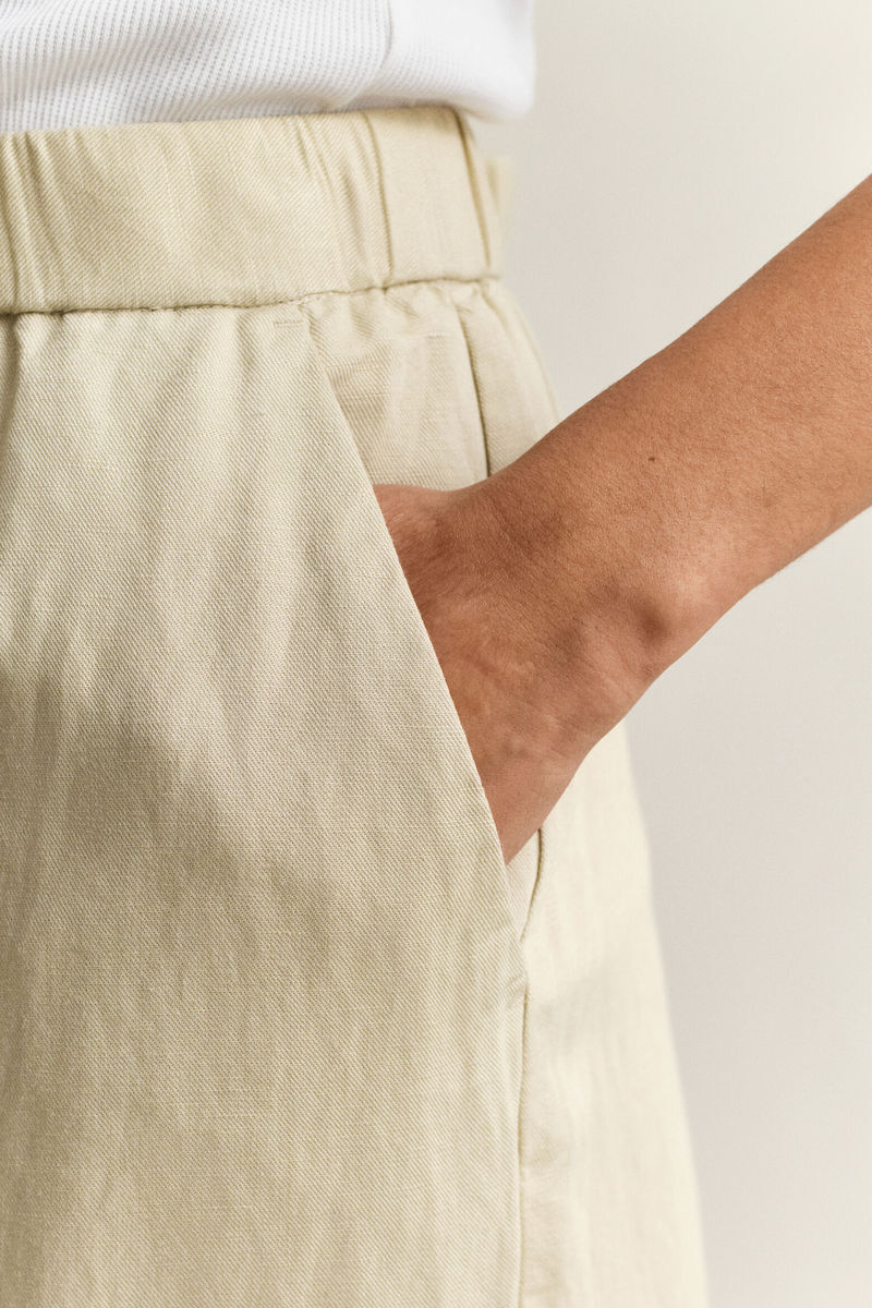 GANT - Linen Wide Leg Trousers