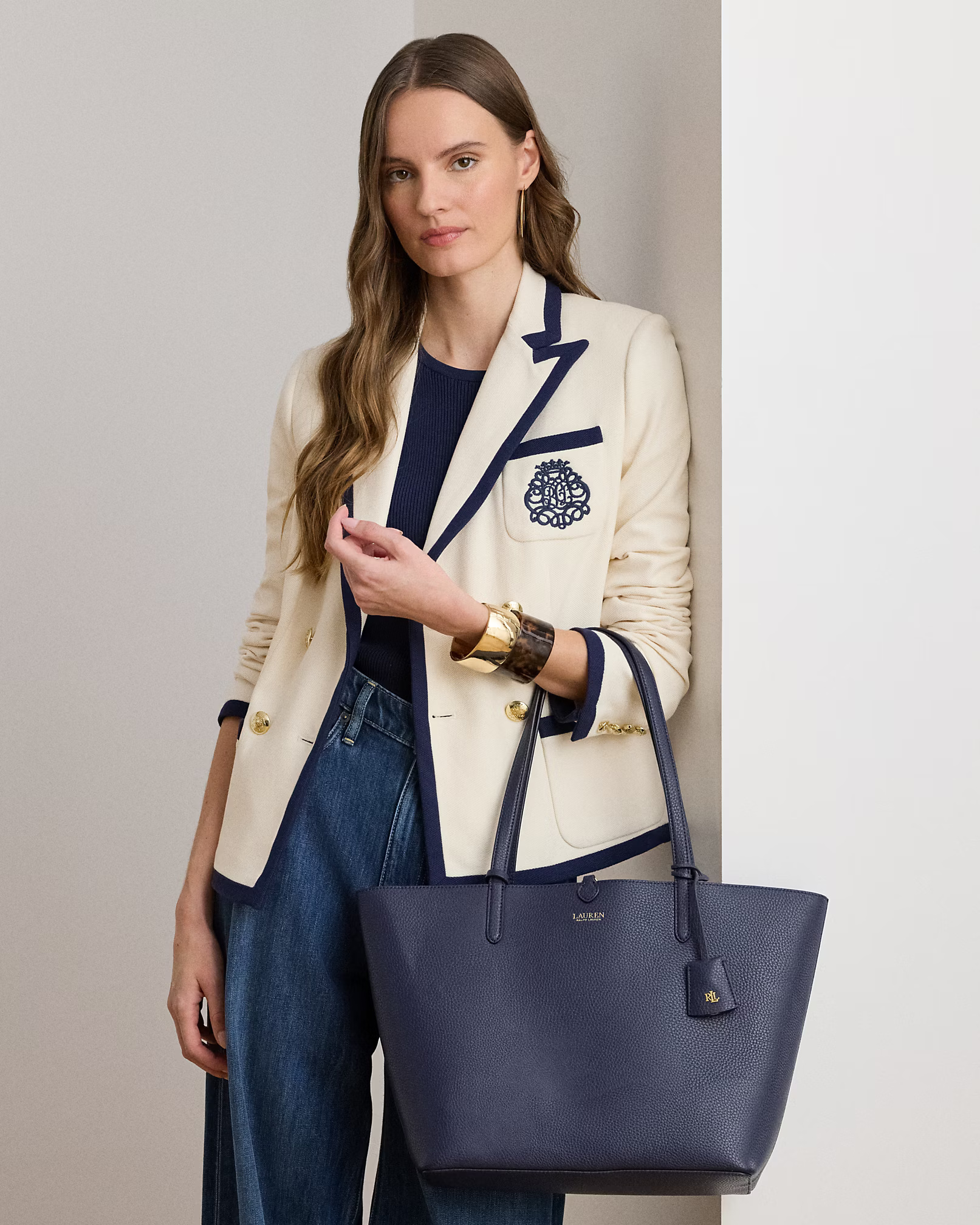 LAUREN RALPH LAUREN - Faux-Leather Large Reversible Tote Bag