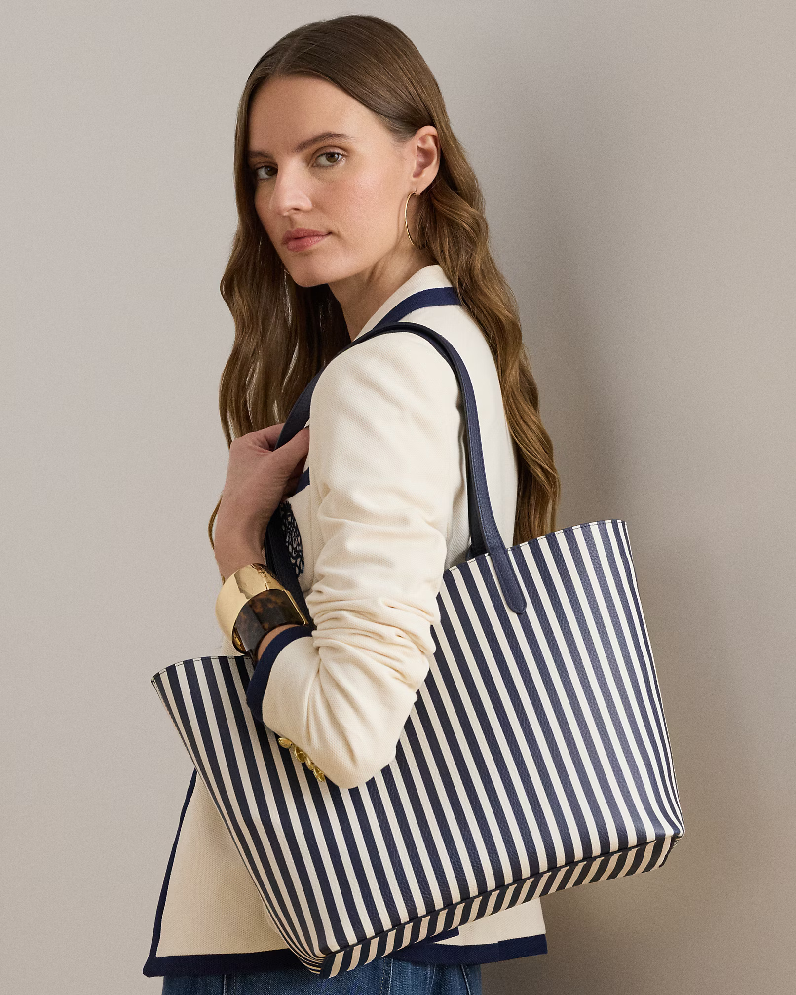 LAUREN RALPH LAUREN - Faux-Leather Large Reversible Tote Bag