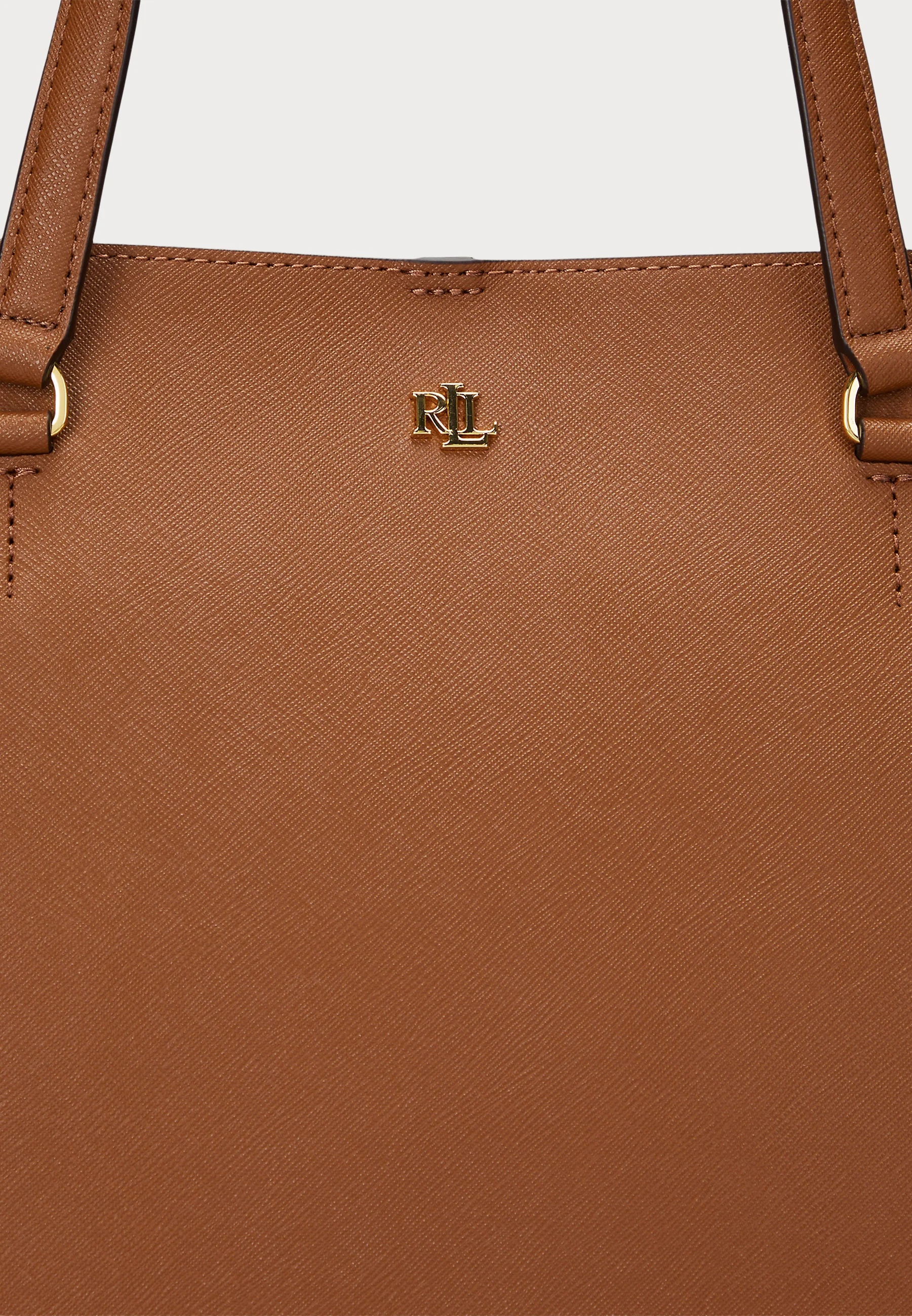 LAUREN RALPH LAUREN - Crosshatch Leather Large Tote