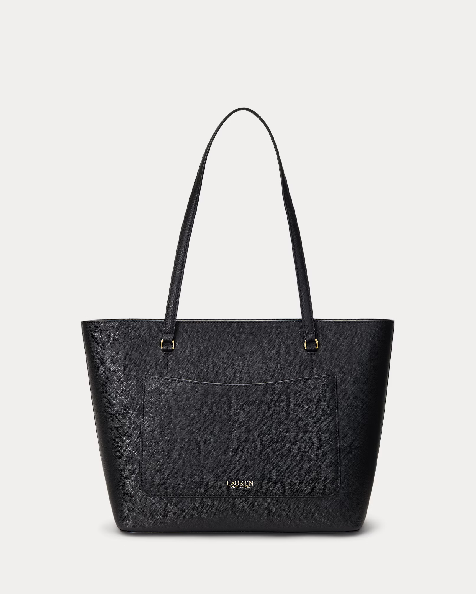 LAUREN RALPH LAUREN - Medium Karly Crosshatch Leather Tote
