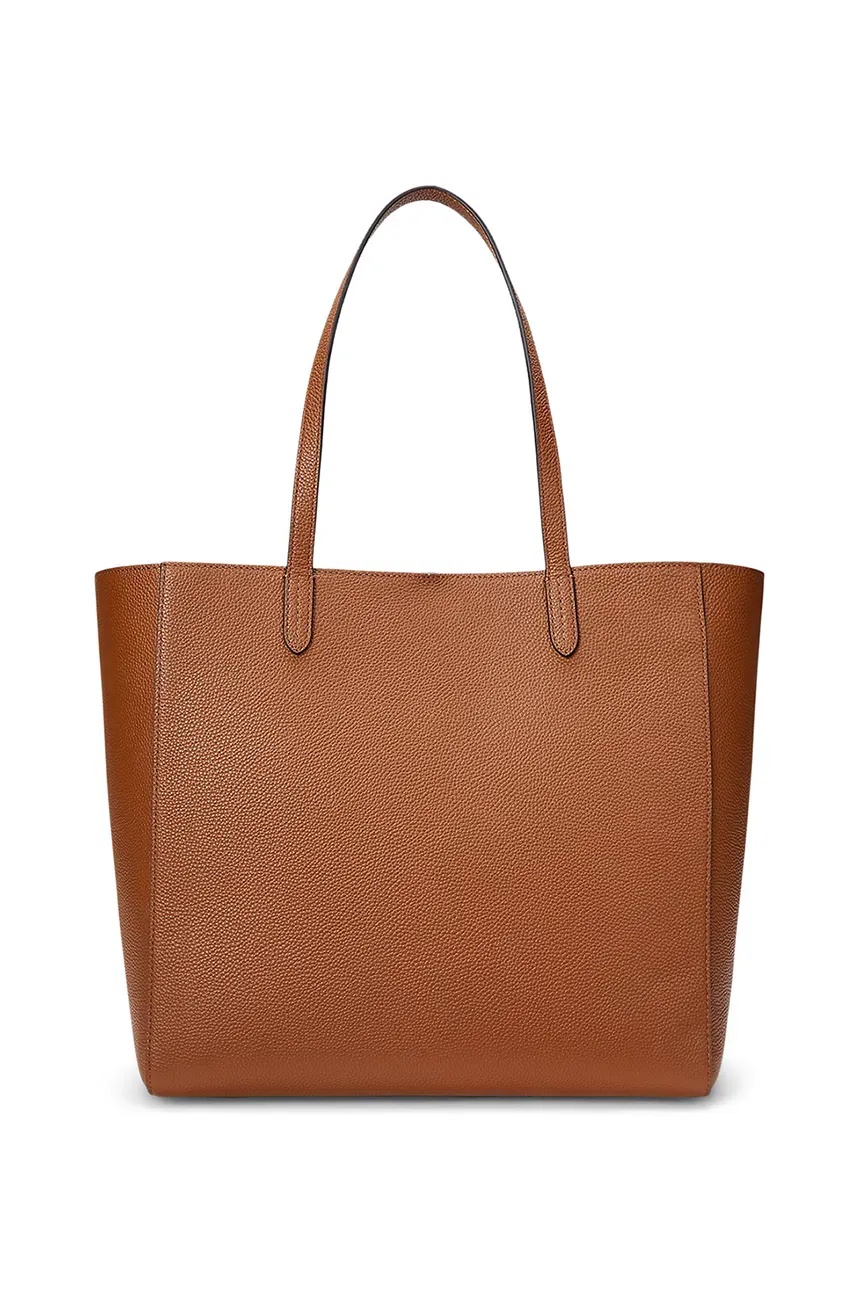 LAUREN RALPH LAUREN - Pebbled Leather Large Cameryn Tote Bag