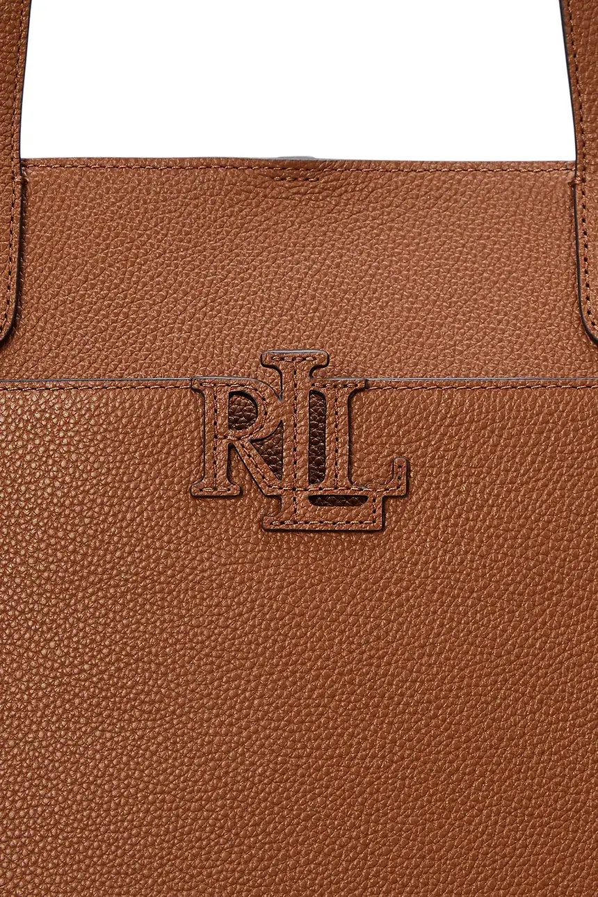 LAUREN RALPH LAUREN - Pebbled Leather Large Cameryn Tote Bag