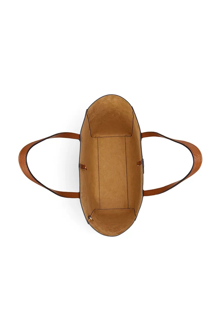 LAUREN RALPH LAUREN - Pebbled Leather Large Cameryn Tote Bag