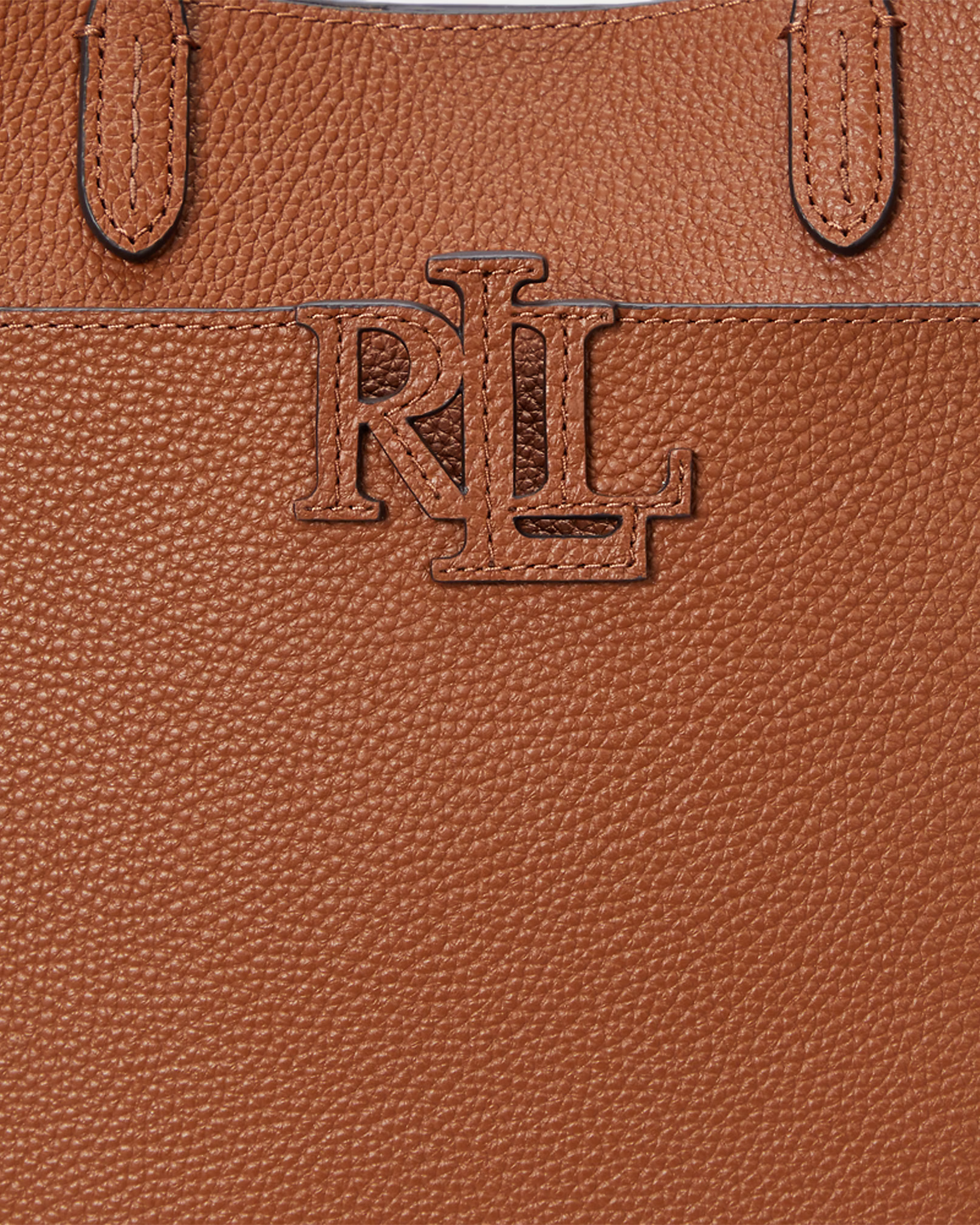LAUREN RALPH LAUREN - Pebbled Leather Small Cameryn Tote Bag