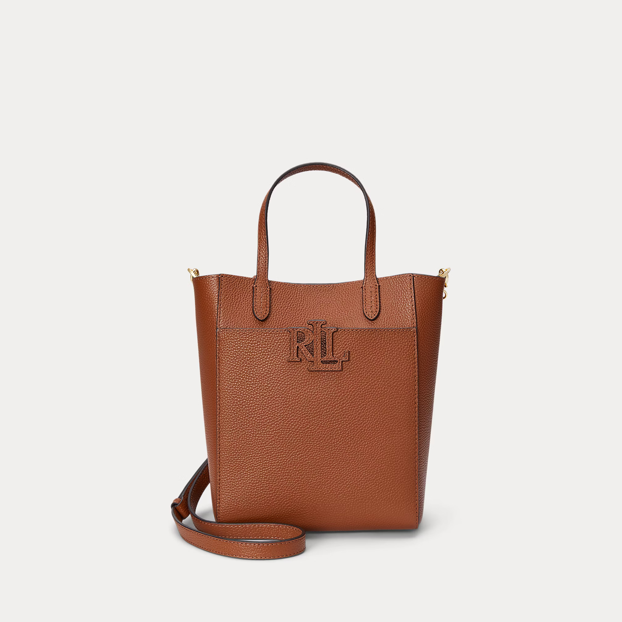 LAUREN RALPH LAUREN - Pebbled Leather Small Cameryn Tote Bag