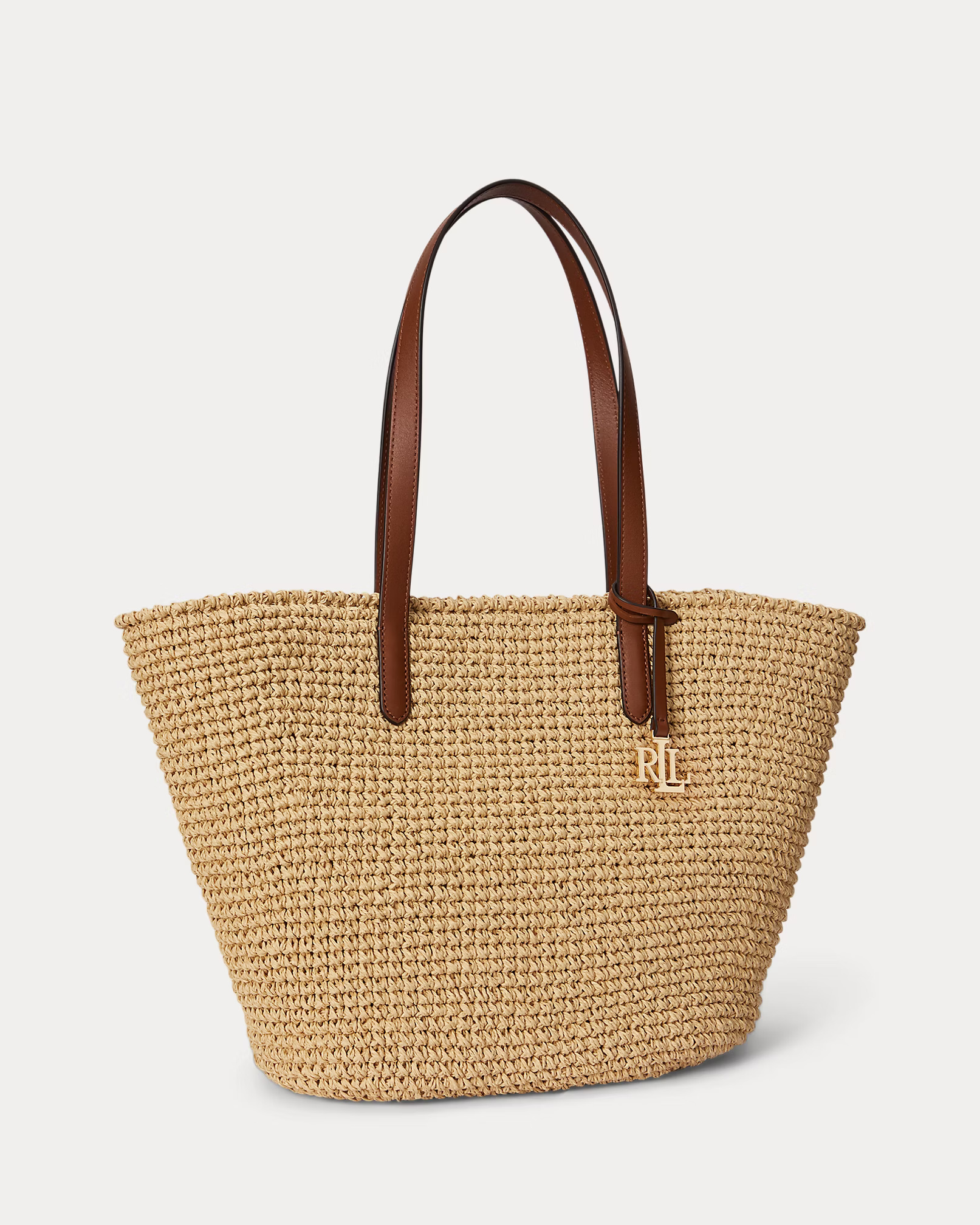 LAUREN RALPH LAUREN - Crocheted Straw Large Lainey Tote Bag