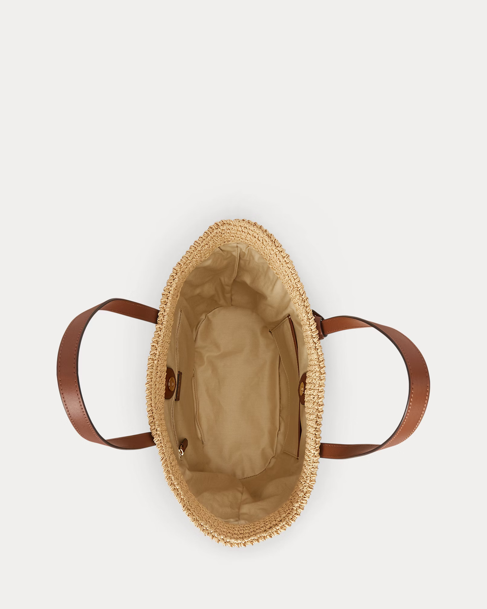 LAUREN RALPH LAUREN - Crocheted Straw Large Lainey Tote Bag