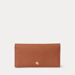 Crosshatch Leather Slim Wallet