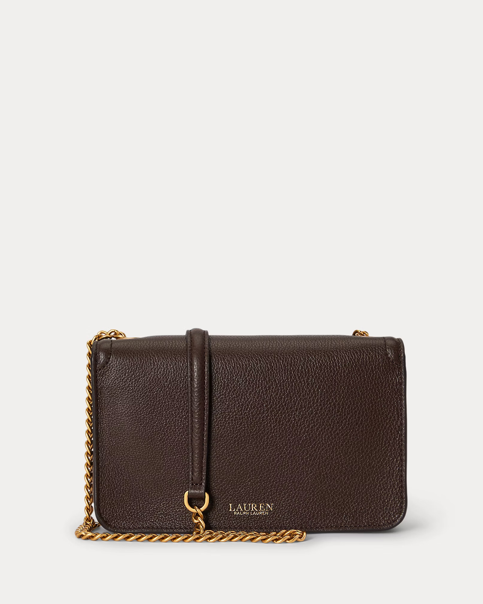 LAUREN RALPH LAUREN - Bradley Pebbled Leather Crossbody Wallet