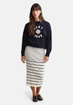 Striped Pencil Skirt