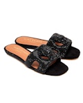 Eagle Cut Out Flat Sandals