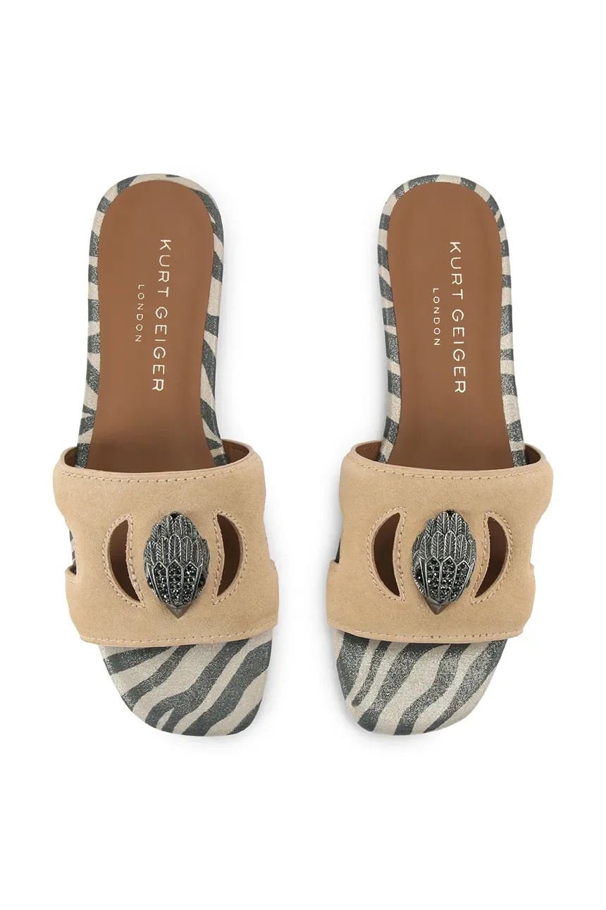 KURT GEIGER - Eagle Cut Out Flat Sandal