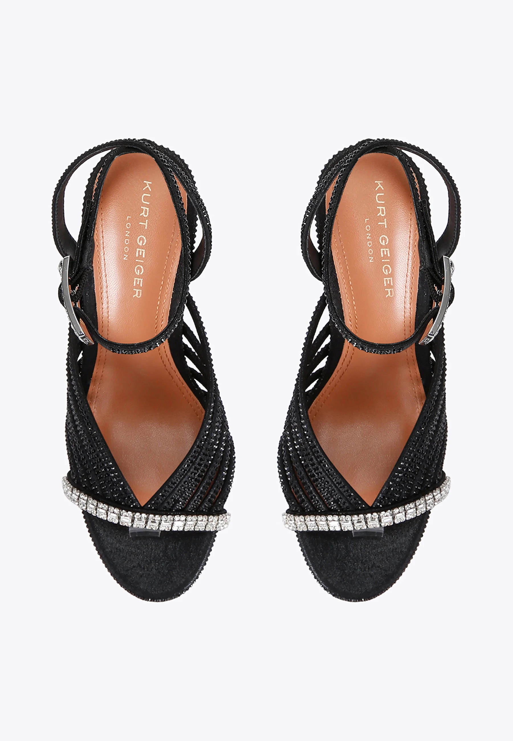 KURT GEIGER - Crystal Strappy Sandal