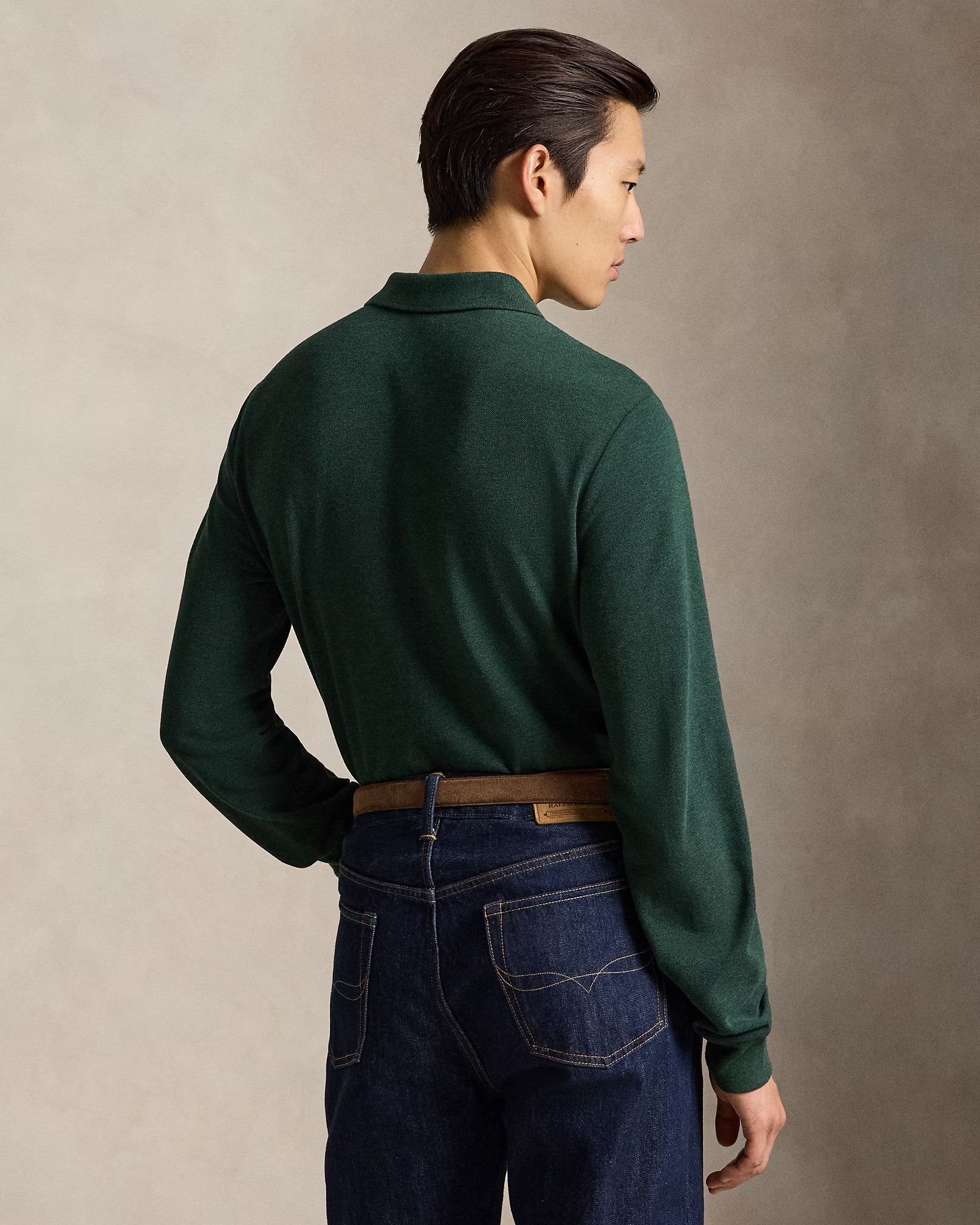 POLO RALPH LAUREN - Custom Slim Fit Mesh Polo Shirt