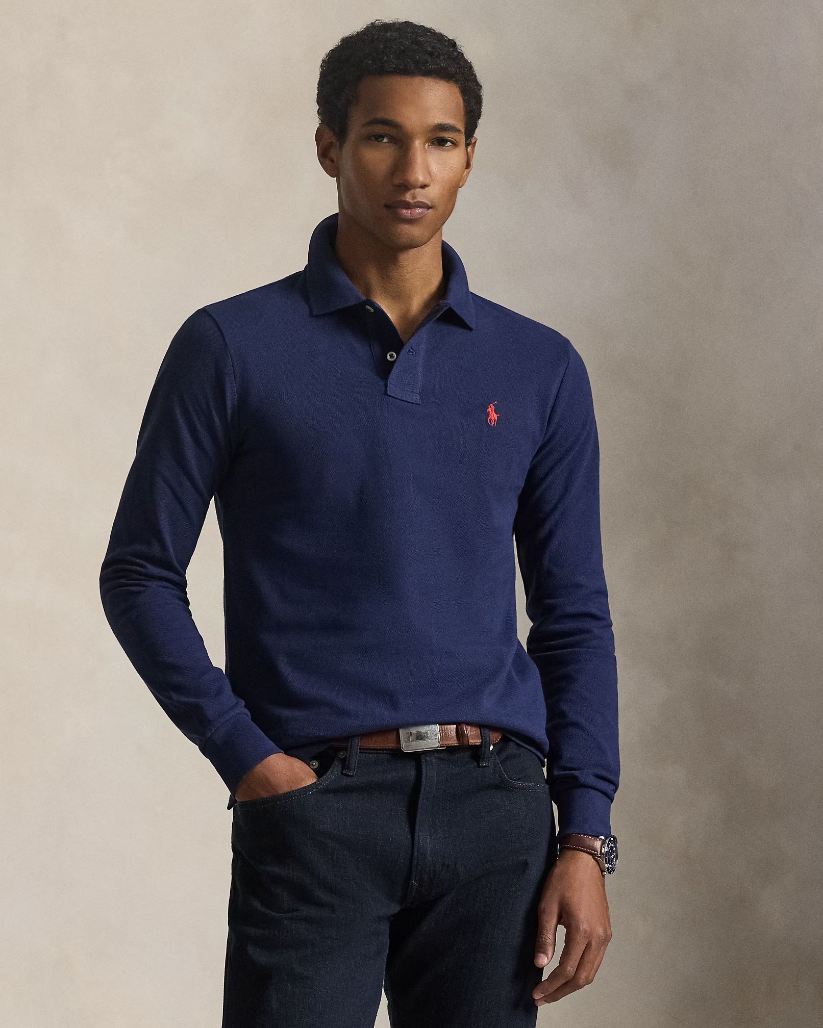 POLO RALPH LAUREN - Mesh Long-Sleeve Polo