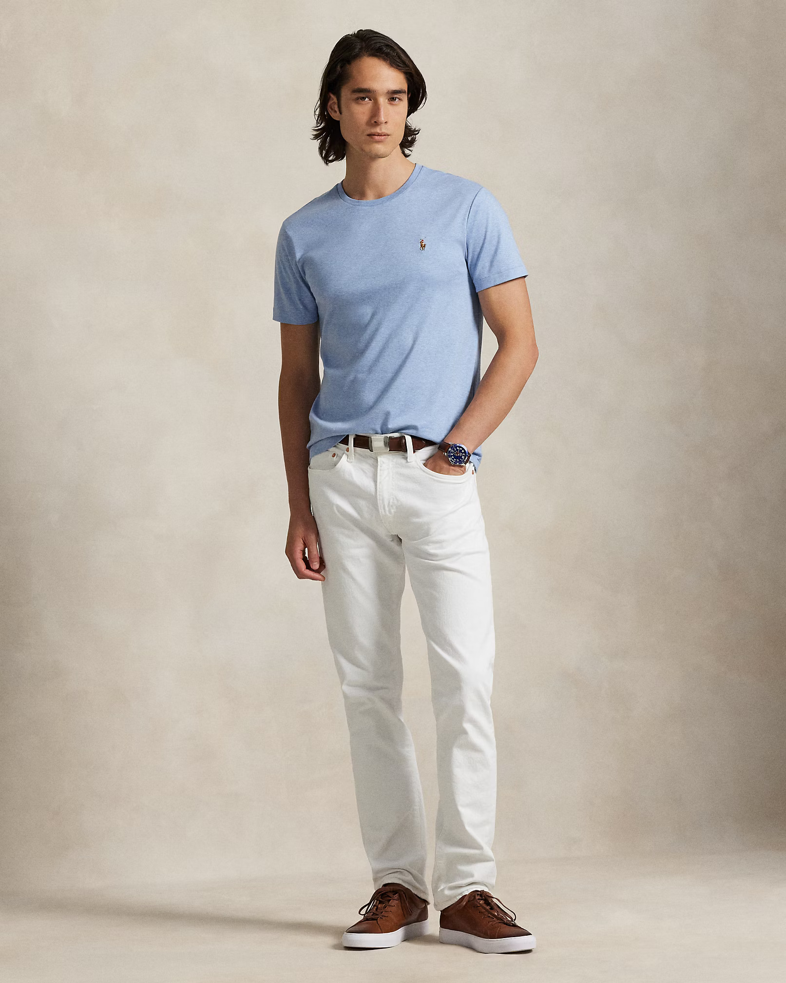 POLO RALPH LAUREN - Custom Slim Fit Soft Cotton T-Shirt