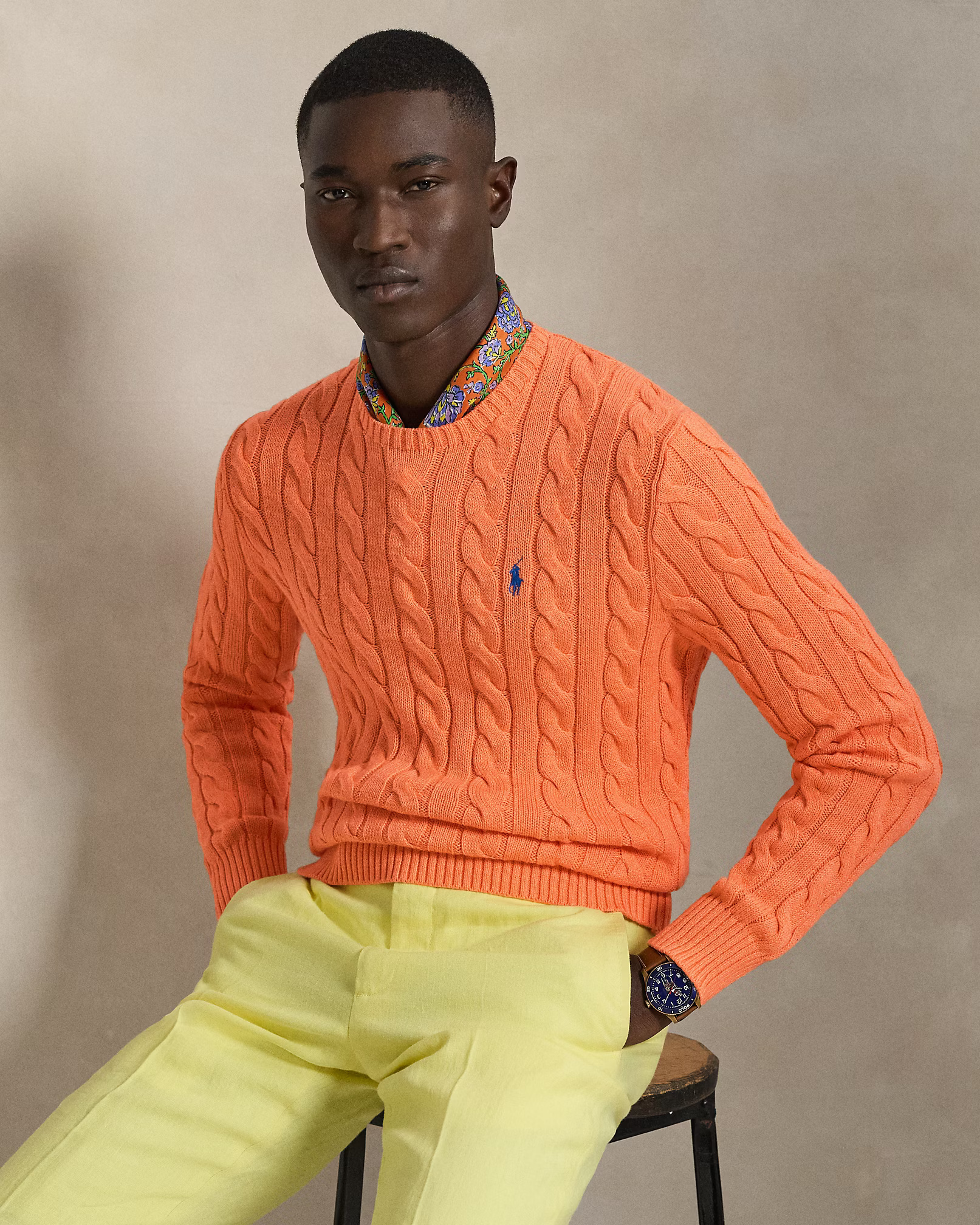 POLO RALPH LAUREN - Cable-Knit Cotton Jumper