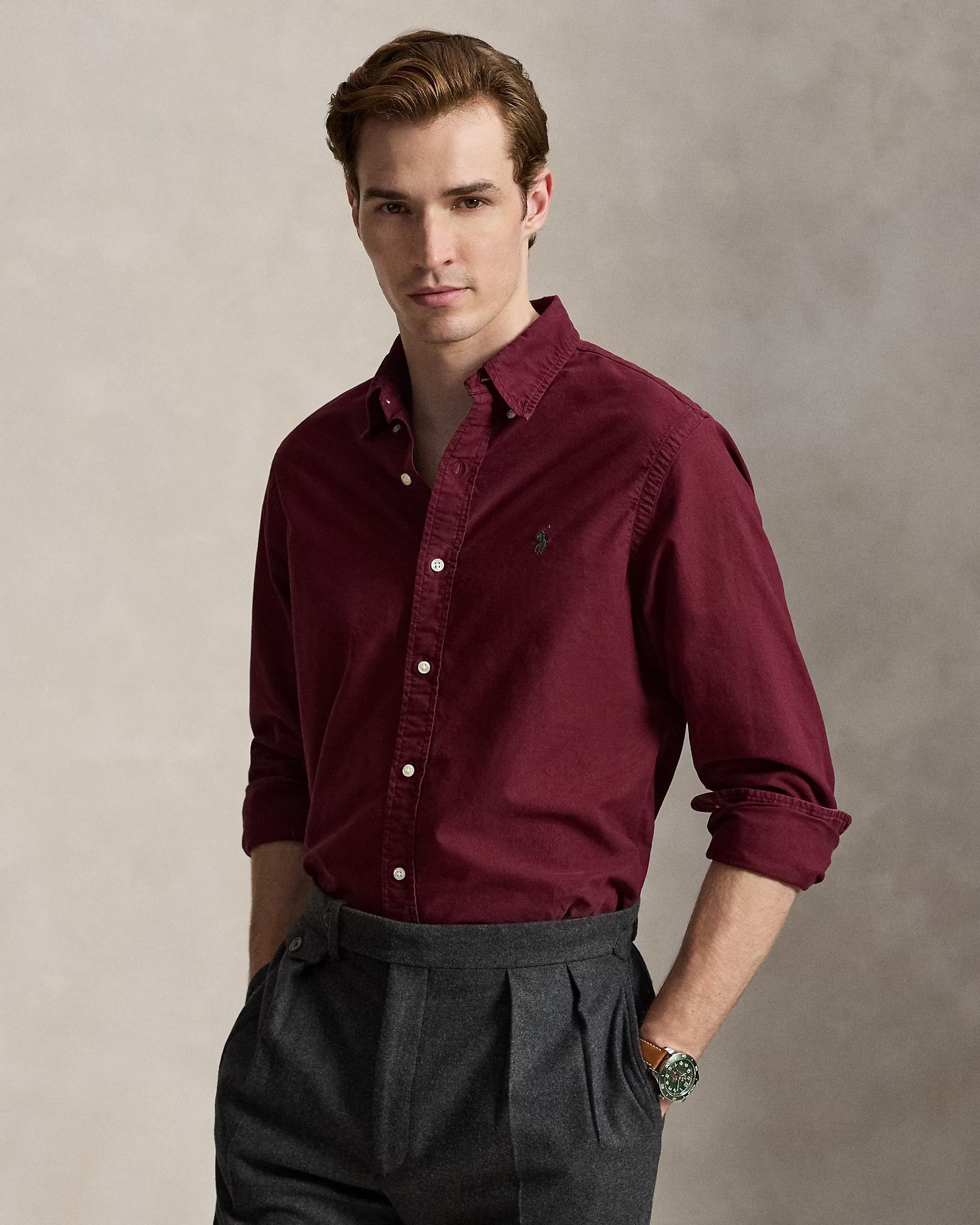 POLO RALPH LAUREN - Custom Fit Garment-Dyed Oxford Shirt