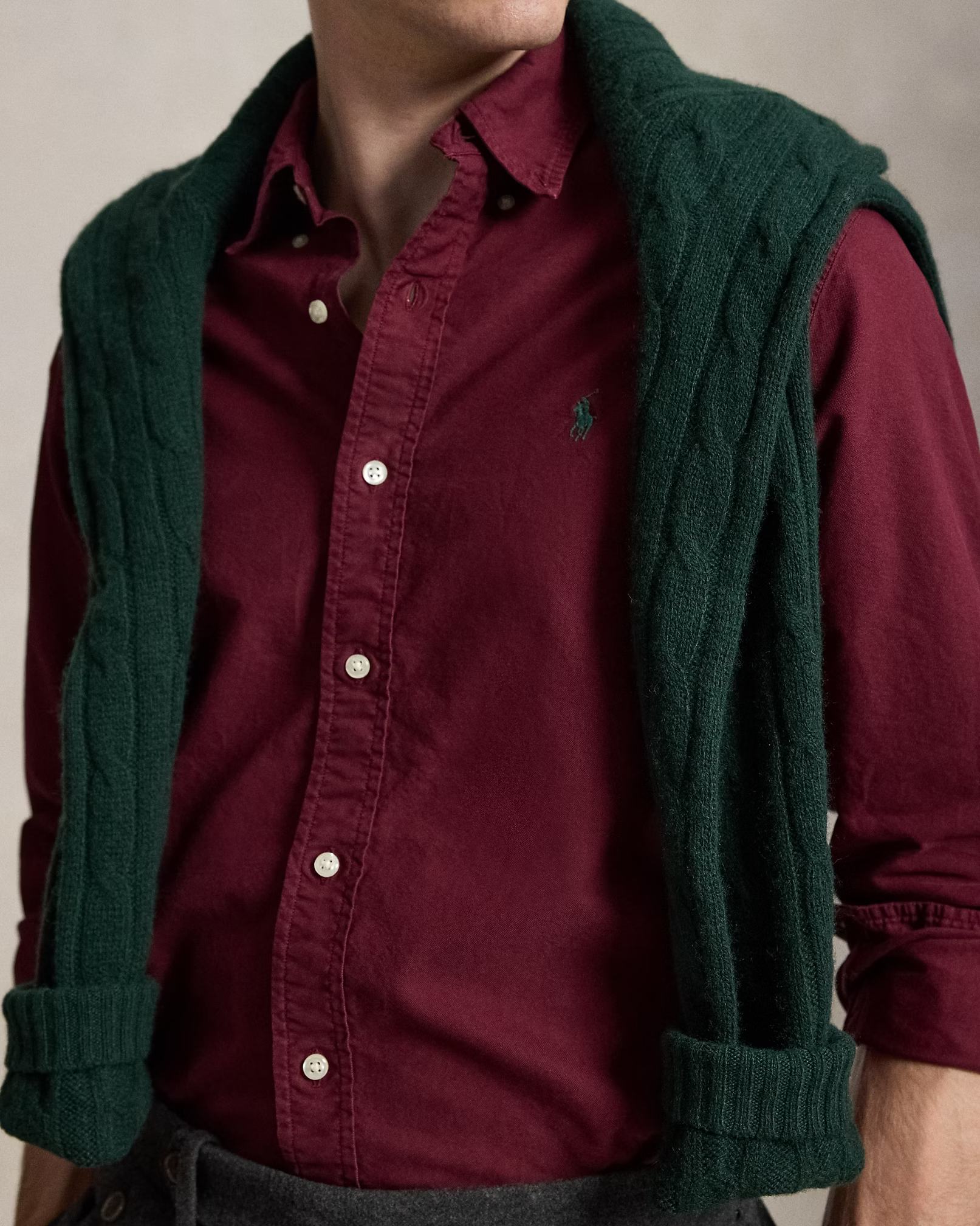 POLO RALPH LAUREN - Custom Fit Garment-Dyed Oxford Shirt