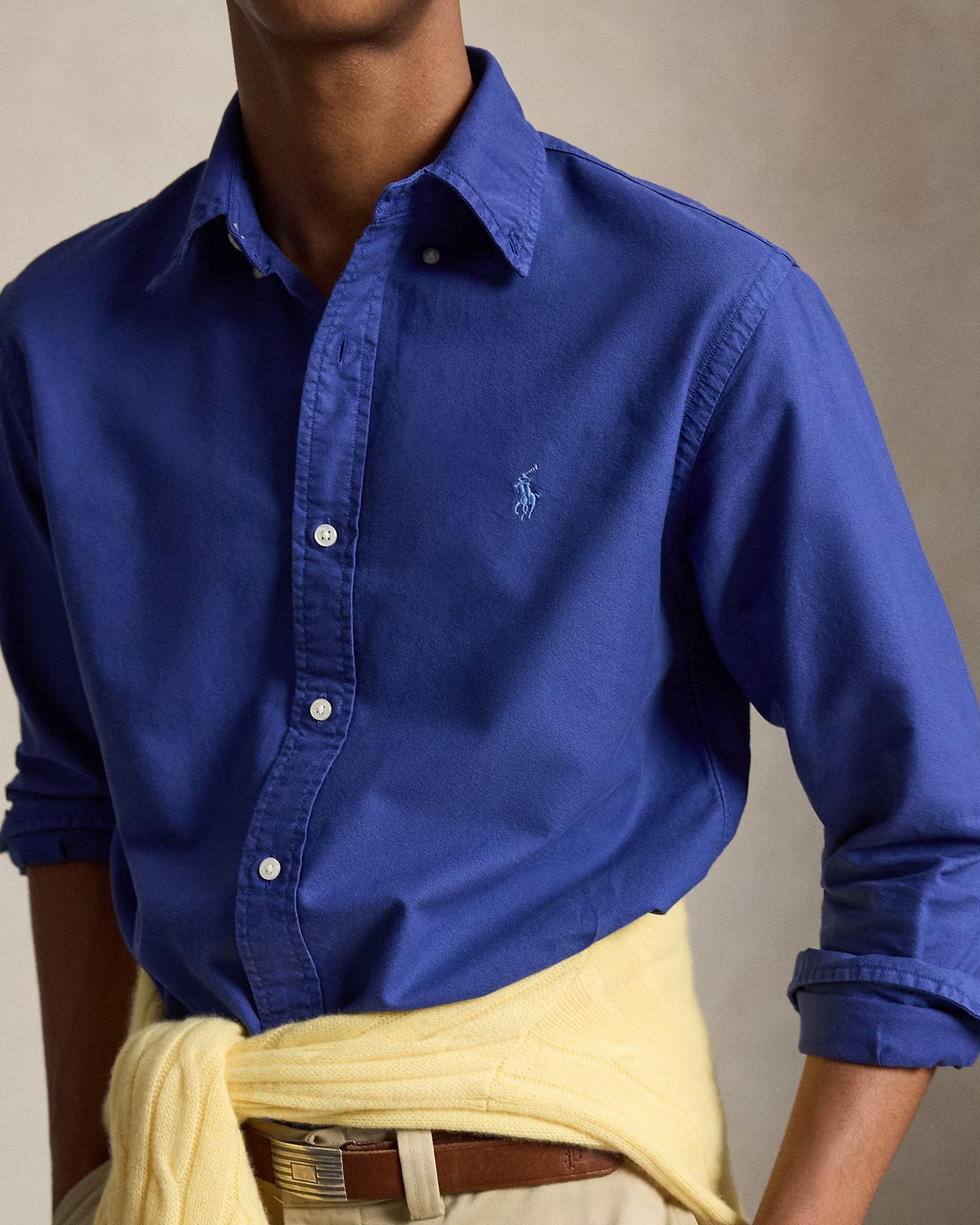 POLO RALPH LAUREN - Custom Fit Garment-Dyed Oxford Shirt