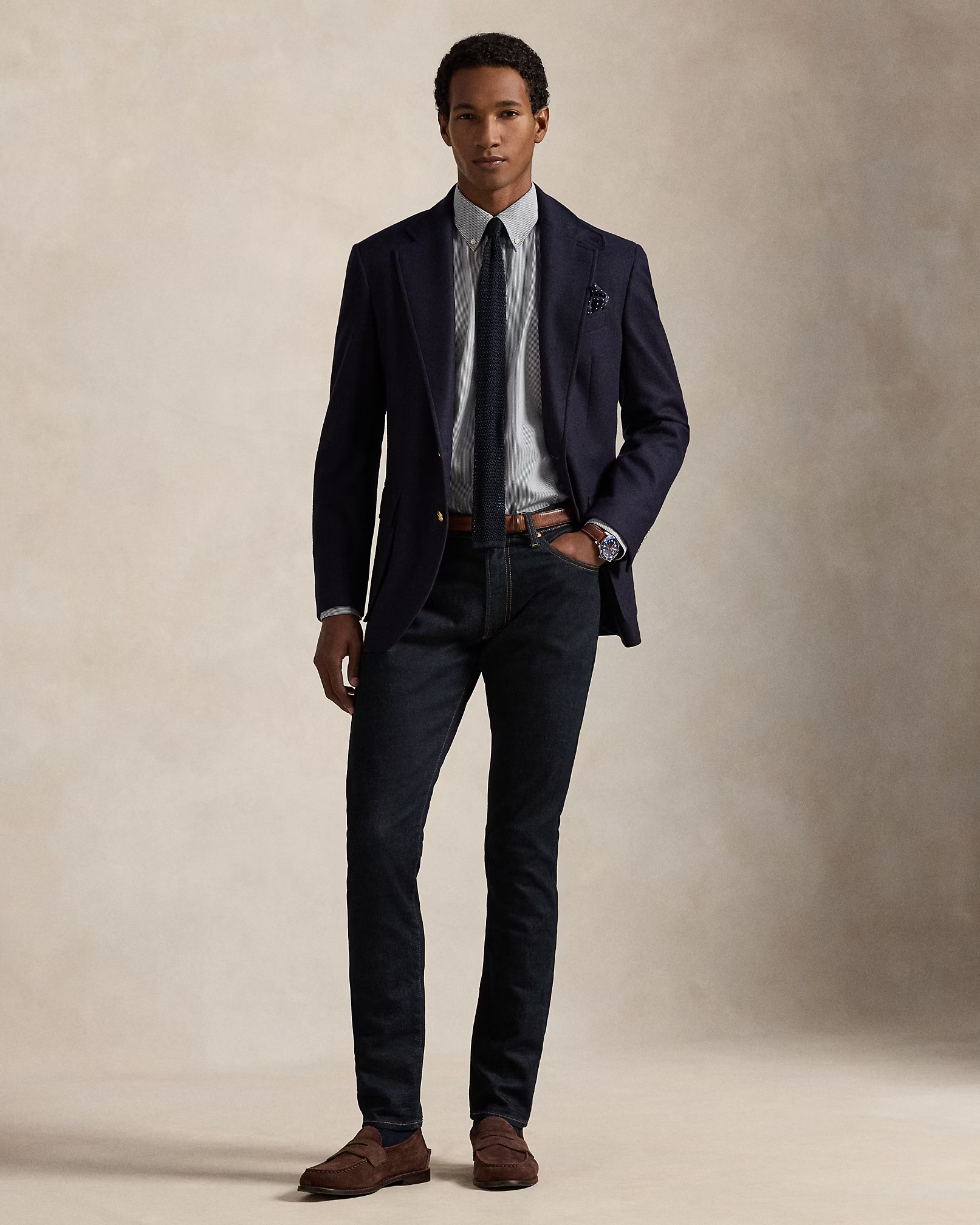 POLO RALPH LAUREN - Slim Fit Striped Stretch Poplin Shirt