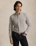Slim Fit Striped Stretch Poplin Shirt