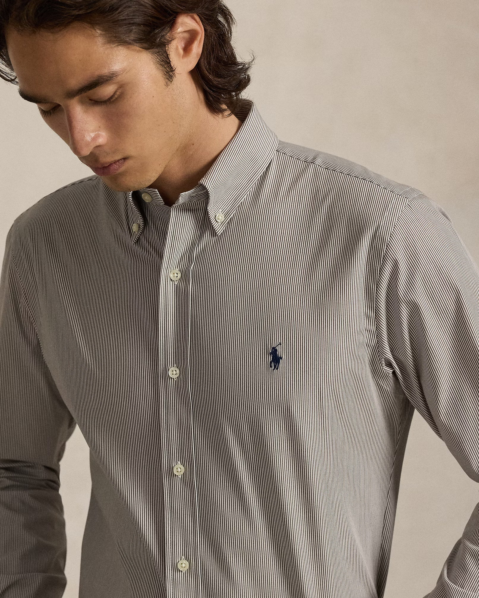 POLO RALPH LAUREN - Slim Fit Striped Stretch Poplin Shirt