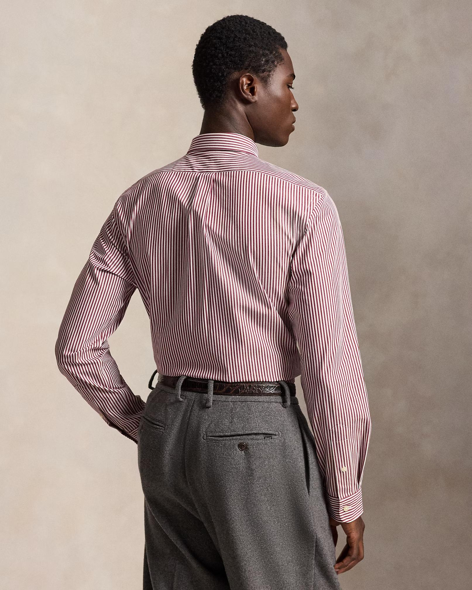 POLO RALPH LAUREN - Slim Fit Striped Stretch Poplin Shirt