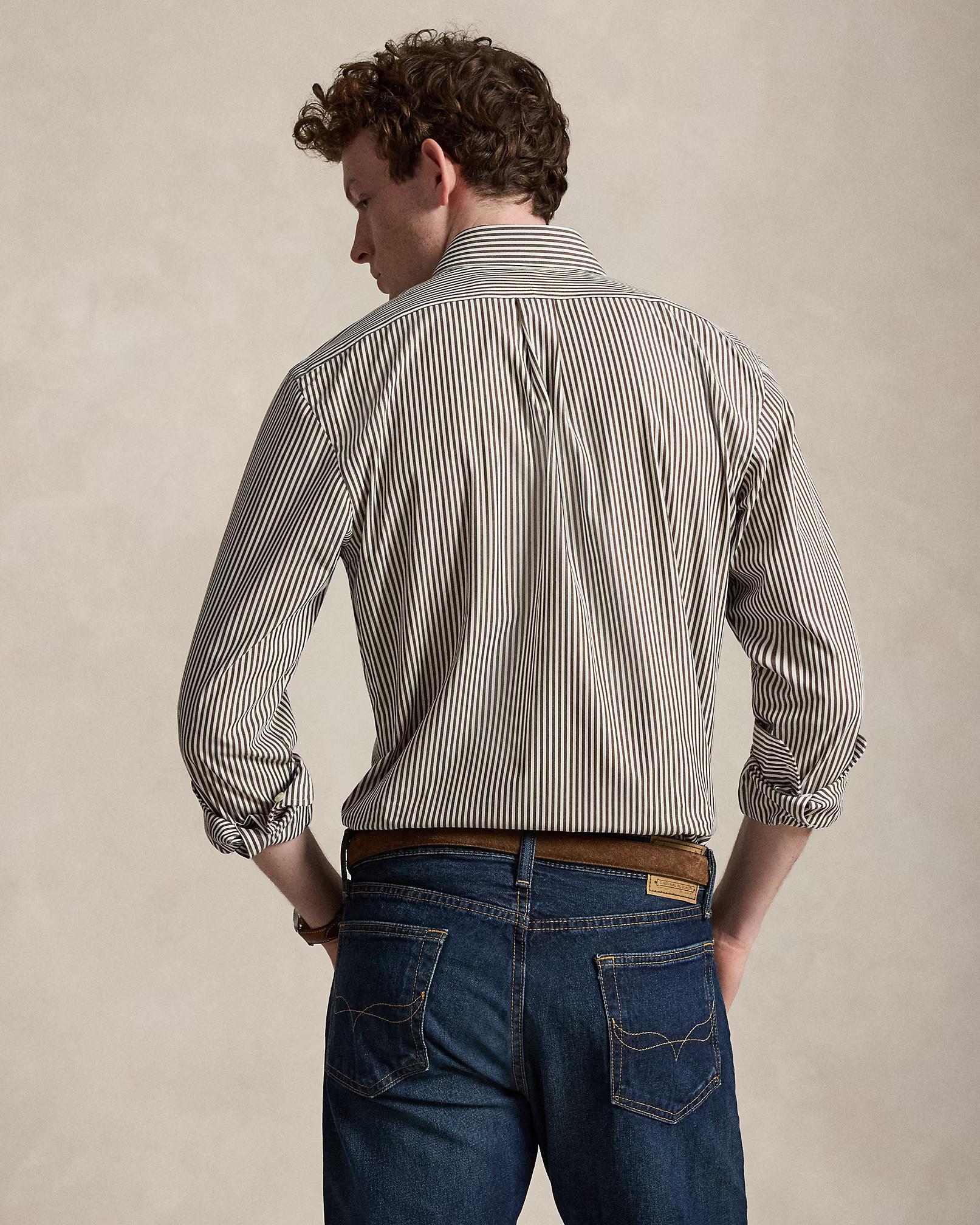POLO RALPH LAUREN - Custom Fit Striped Stretch Poplin Shirt