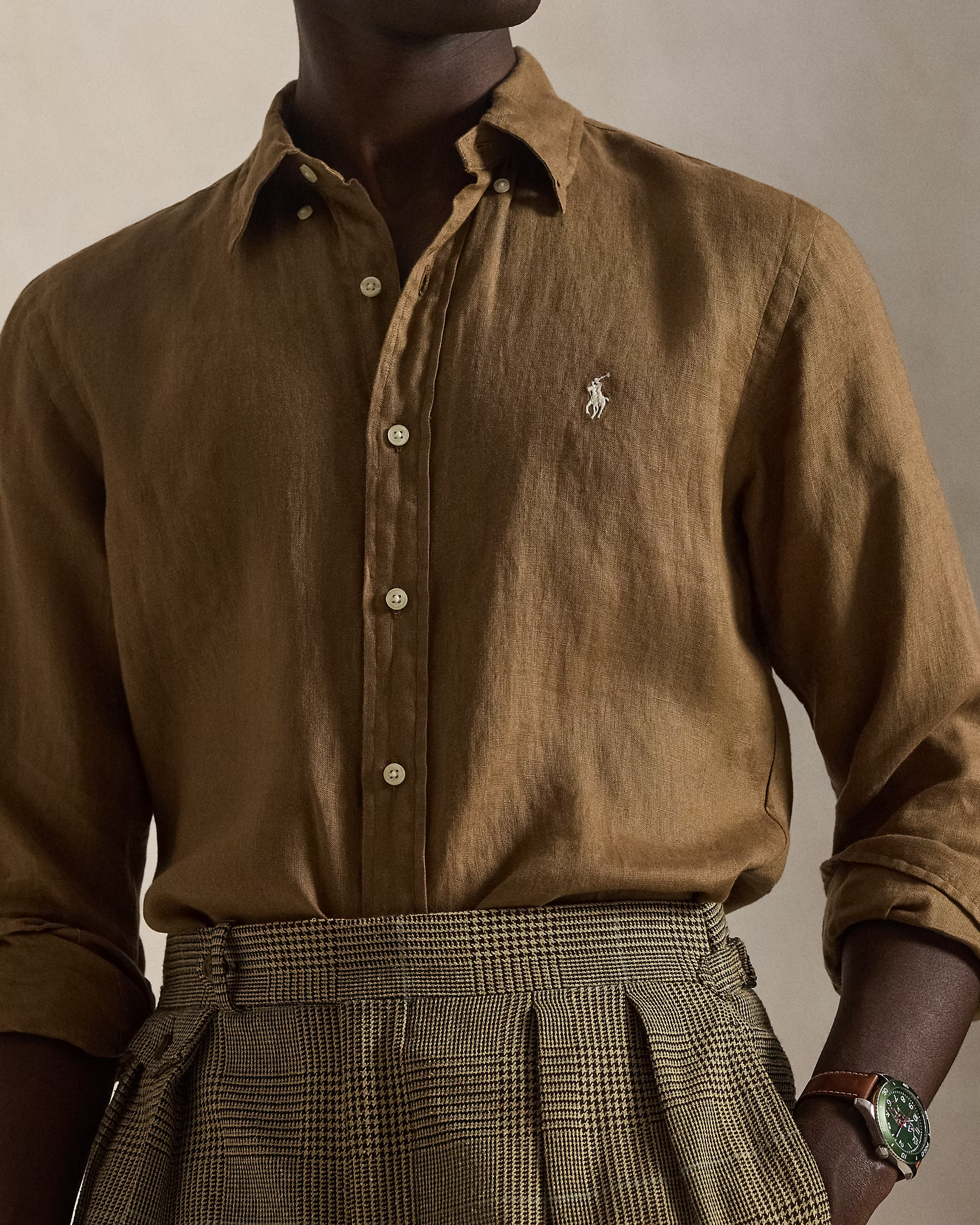 POLO RALPH LAUREN - Custom Fit Linen Shirt